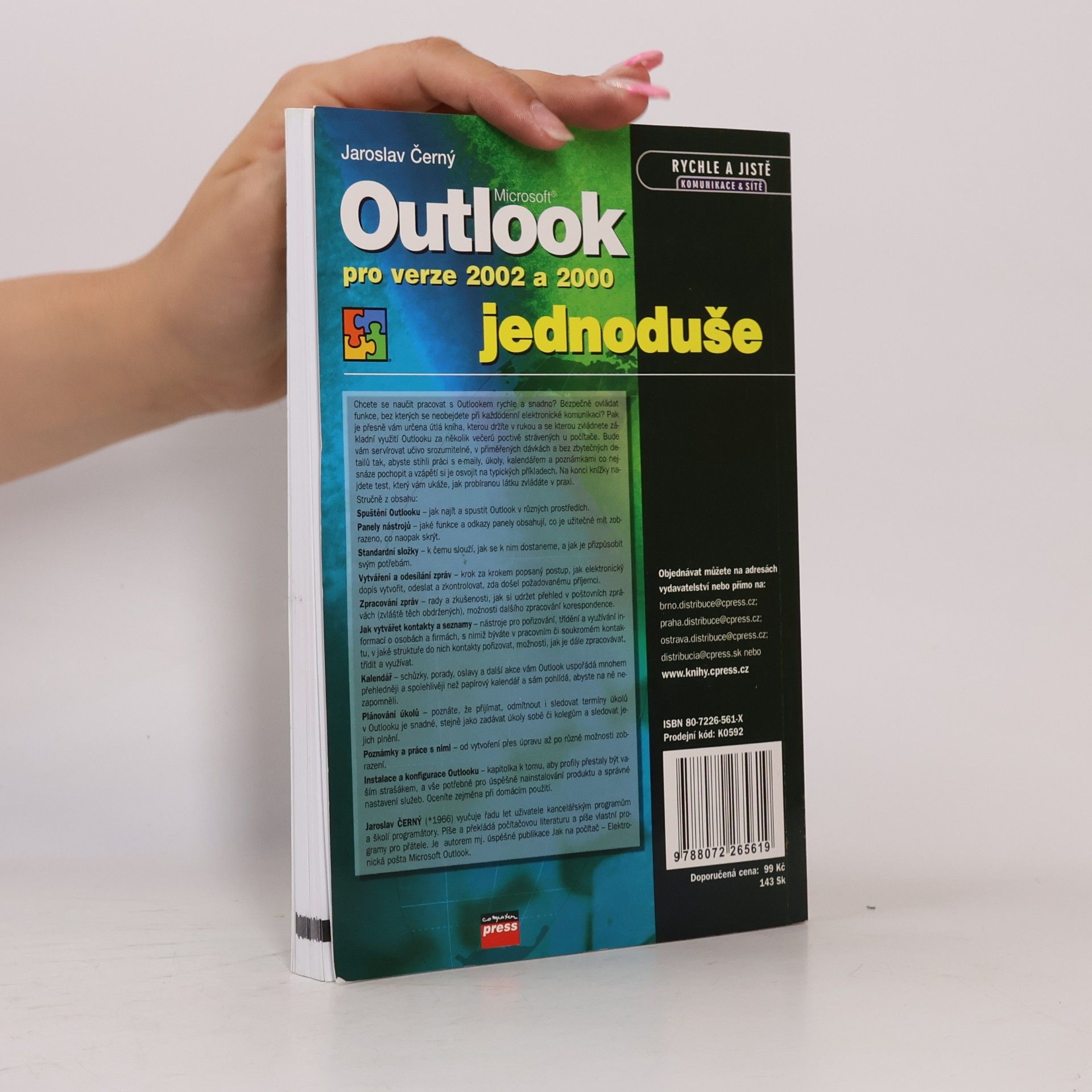 Jaroslav Černý Microsoft Outlook pro verze 2002 a 2000 jednoduše