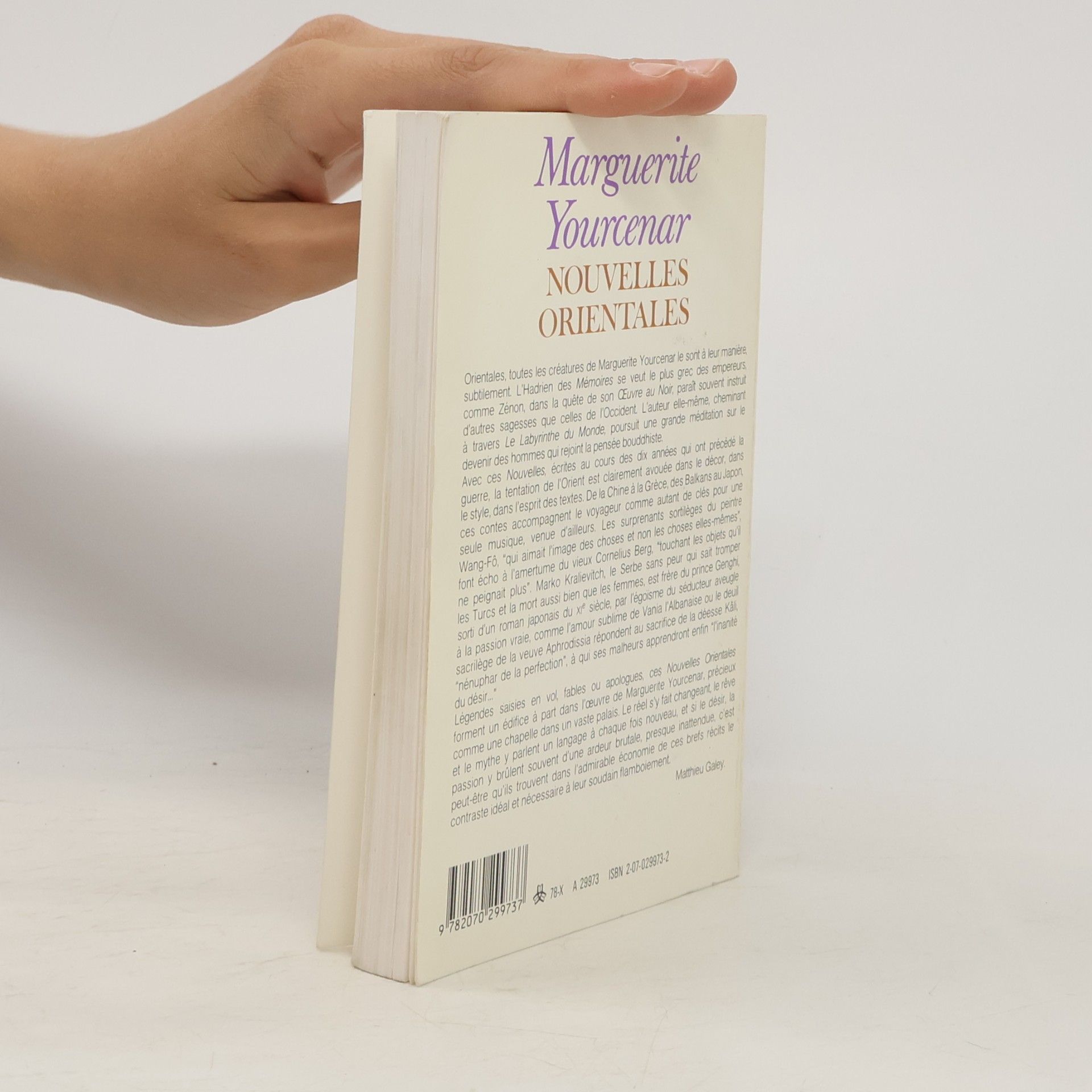 Marguerite Yourcenar Nouvelles orientales