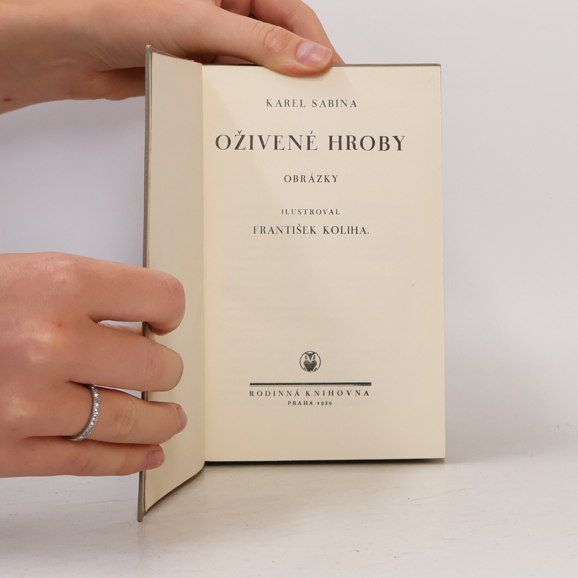 Karel Sabina Oživené hroby