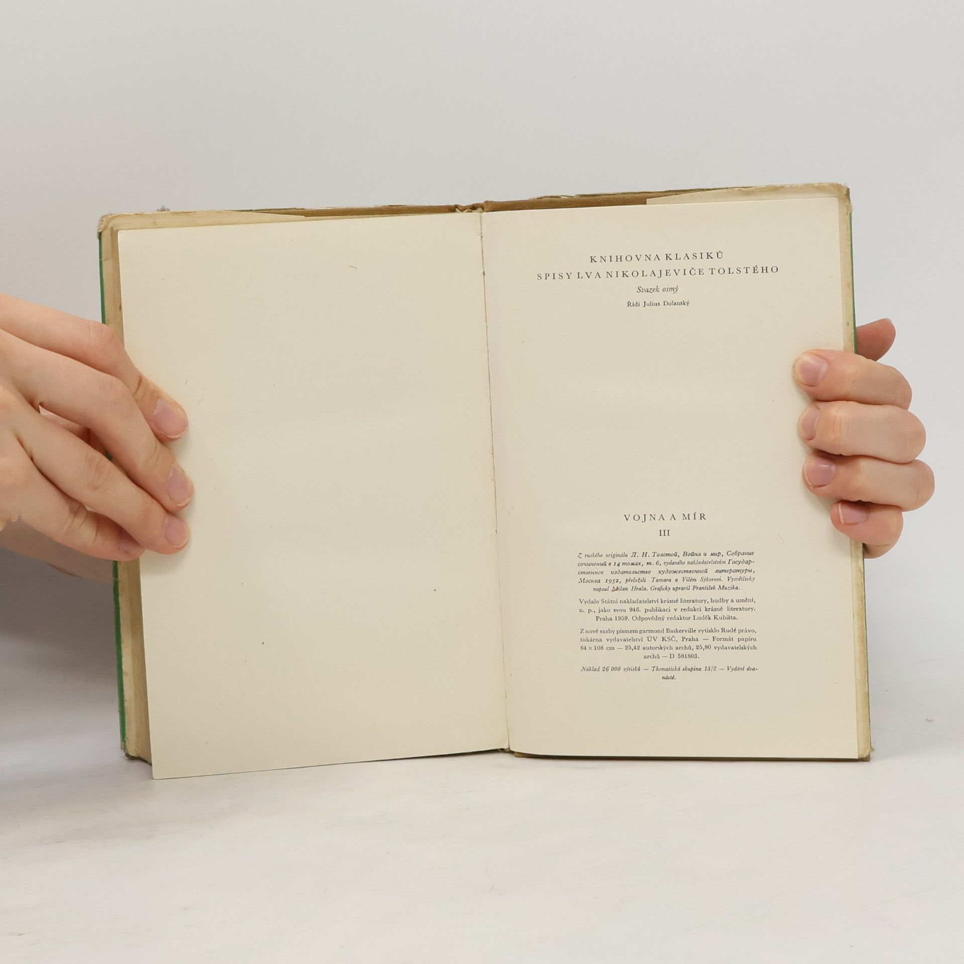 Lew Nikolajewitsch Tolstoi Vojna a mír III.