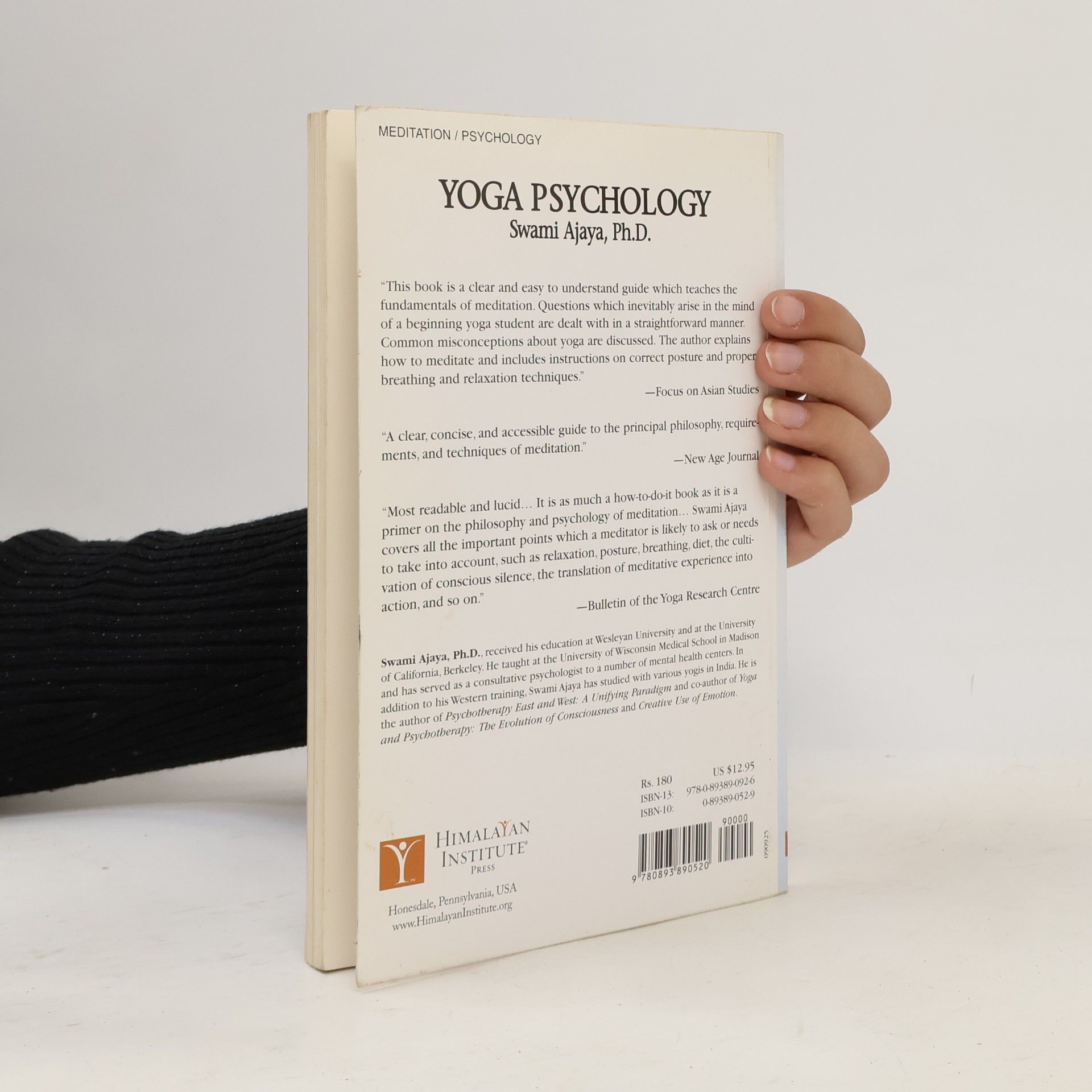Swami Ajaya, Ph.D. Yoga Psychology