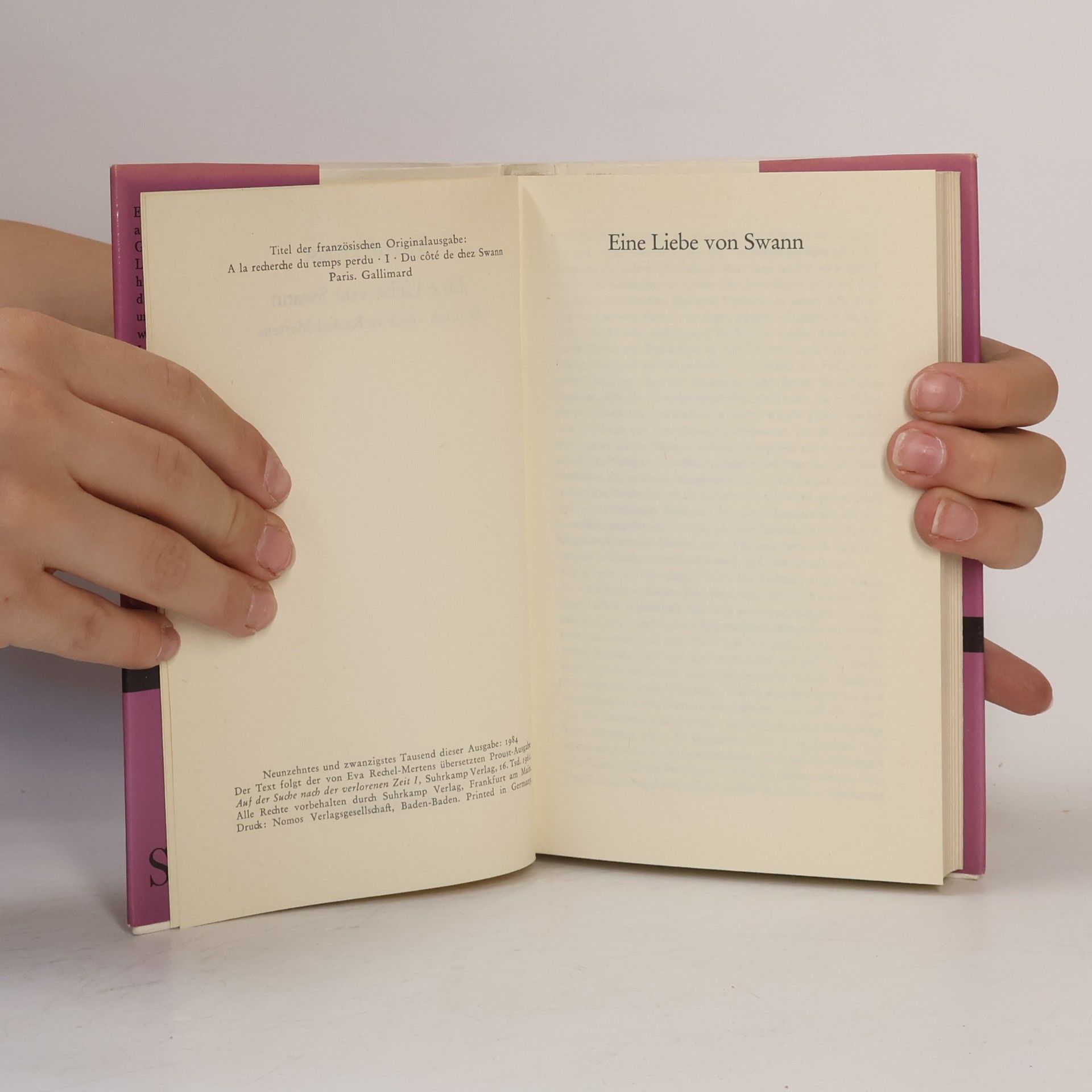 Marcel Proust Eine Liebe von Swann