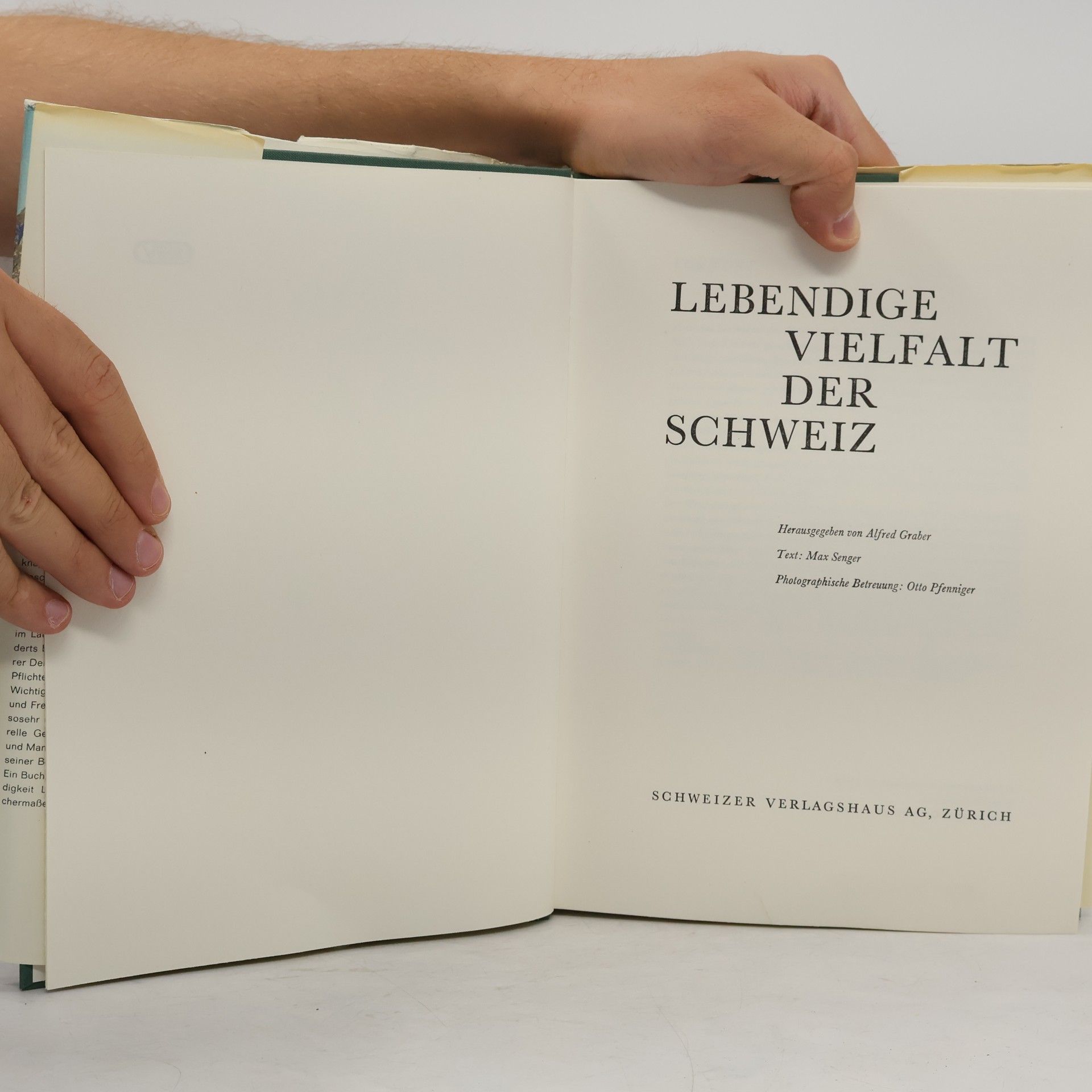 Senger Max Lebendige Vielfalt der Schweiz