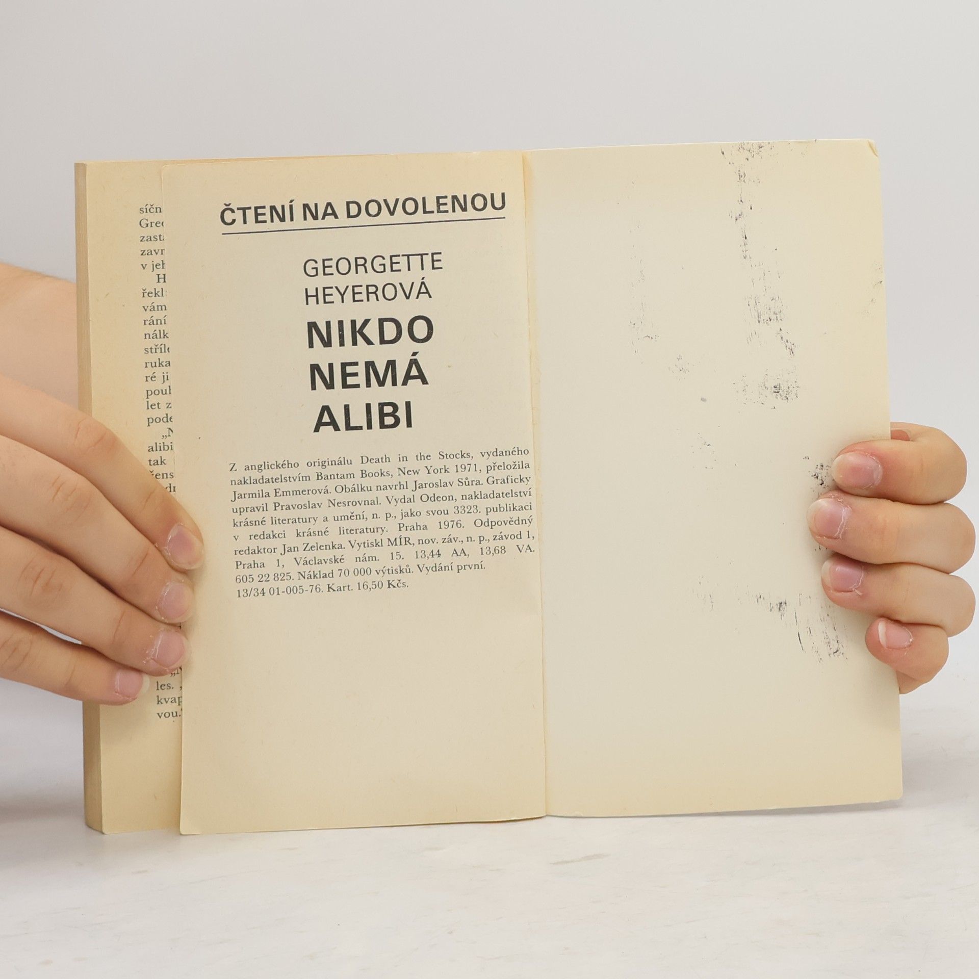 Georgette Heyer Nikdo nemá alibi
