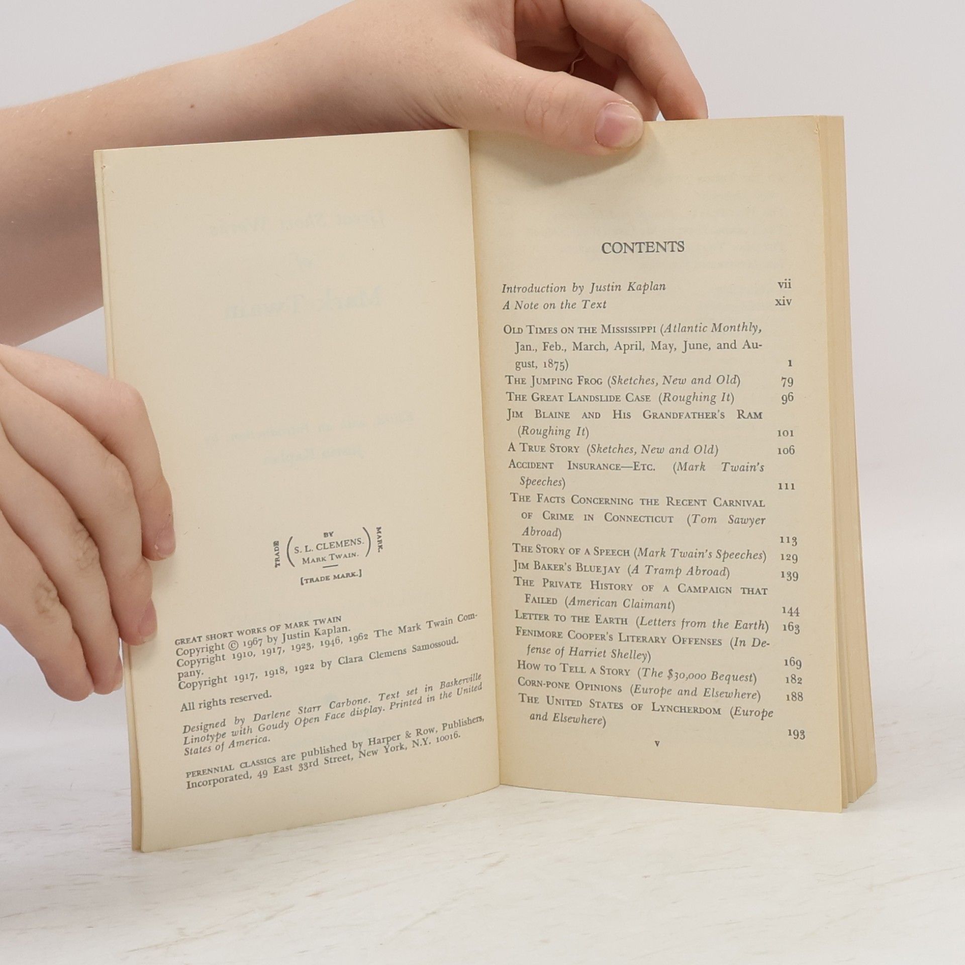 Mark Twain Great short works of Mark Twain