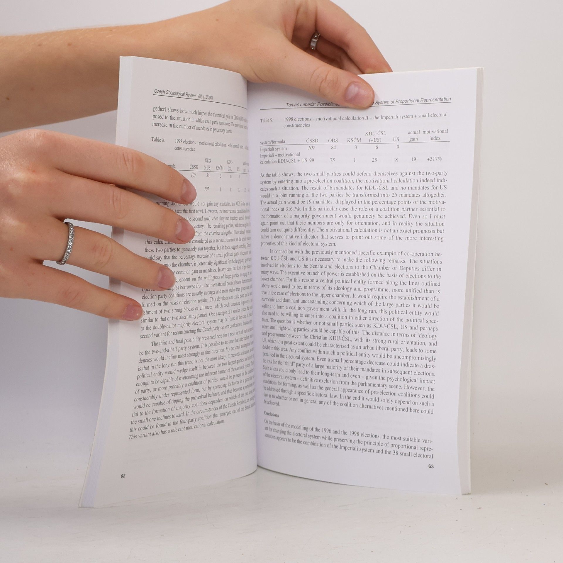 Kolektiv autorů Czech Sociological Review 1, VIII.