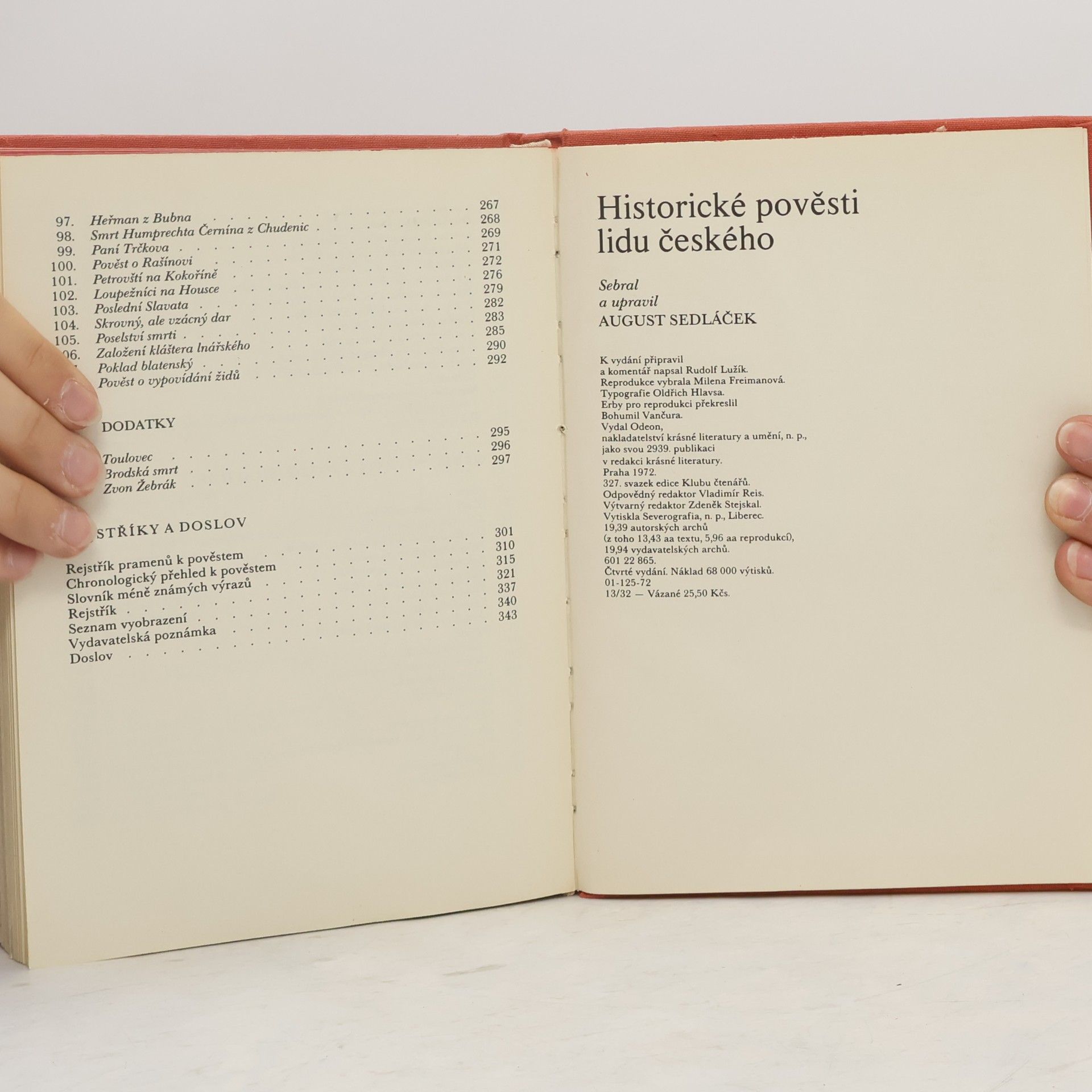 August Sedláček Historické pověsti lidu českého