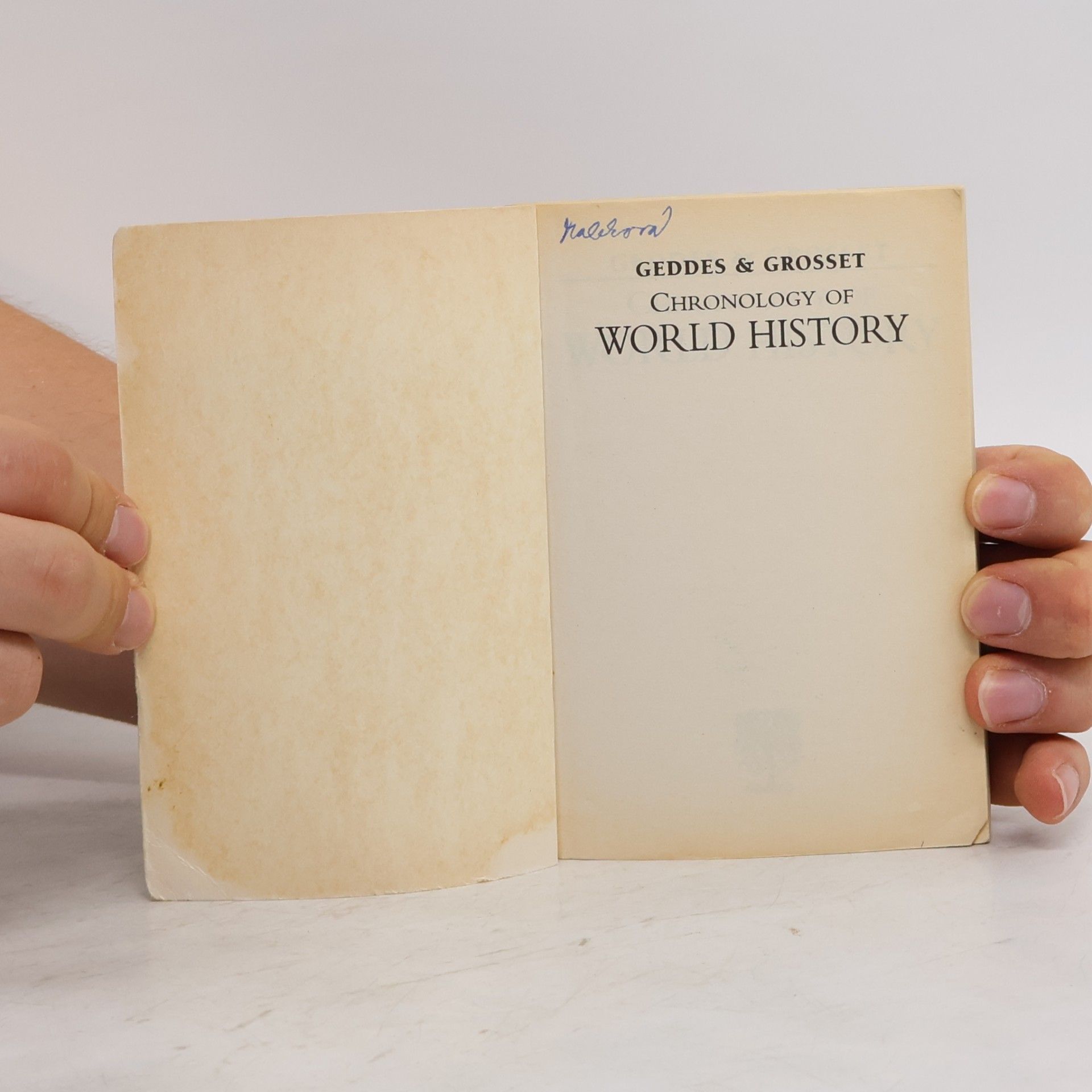 Geddes and Grosset Chronology of World History