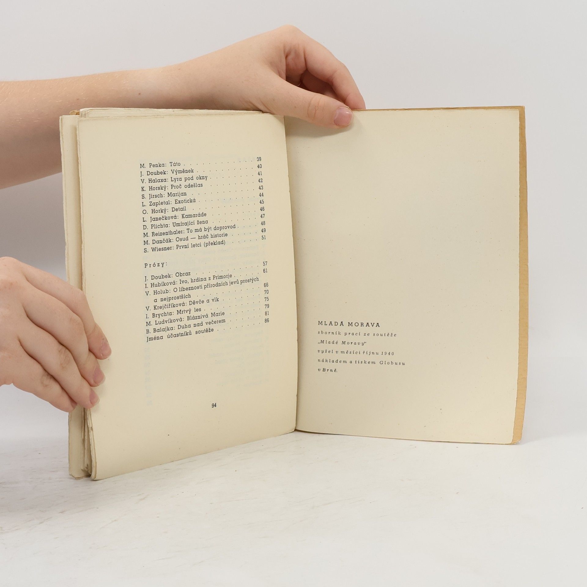 Autorenkollektiv Mladá Morava. Sborník prací nejmladších