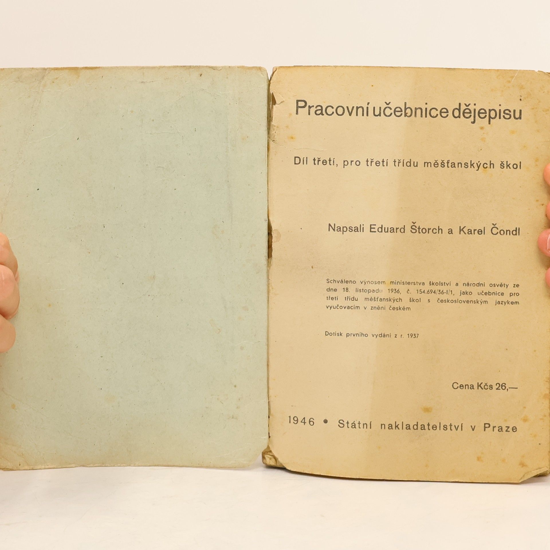 Eduard Štorch Pracovní učebnice dějepisu. Díl třetí