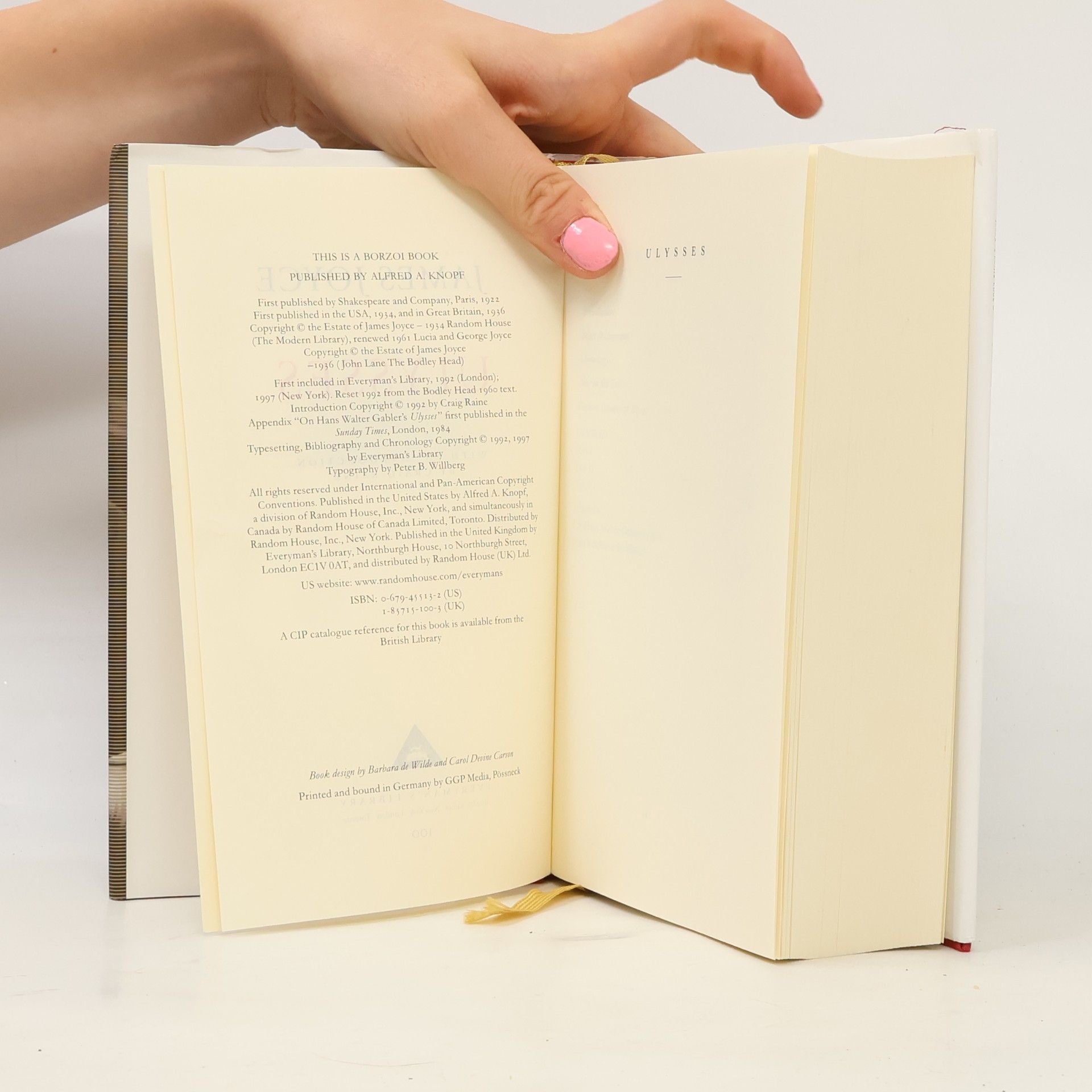 James Joyce Everyman's Library: Ulysses, English Edition