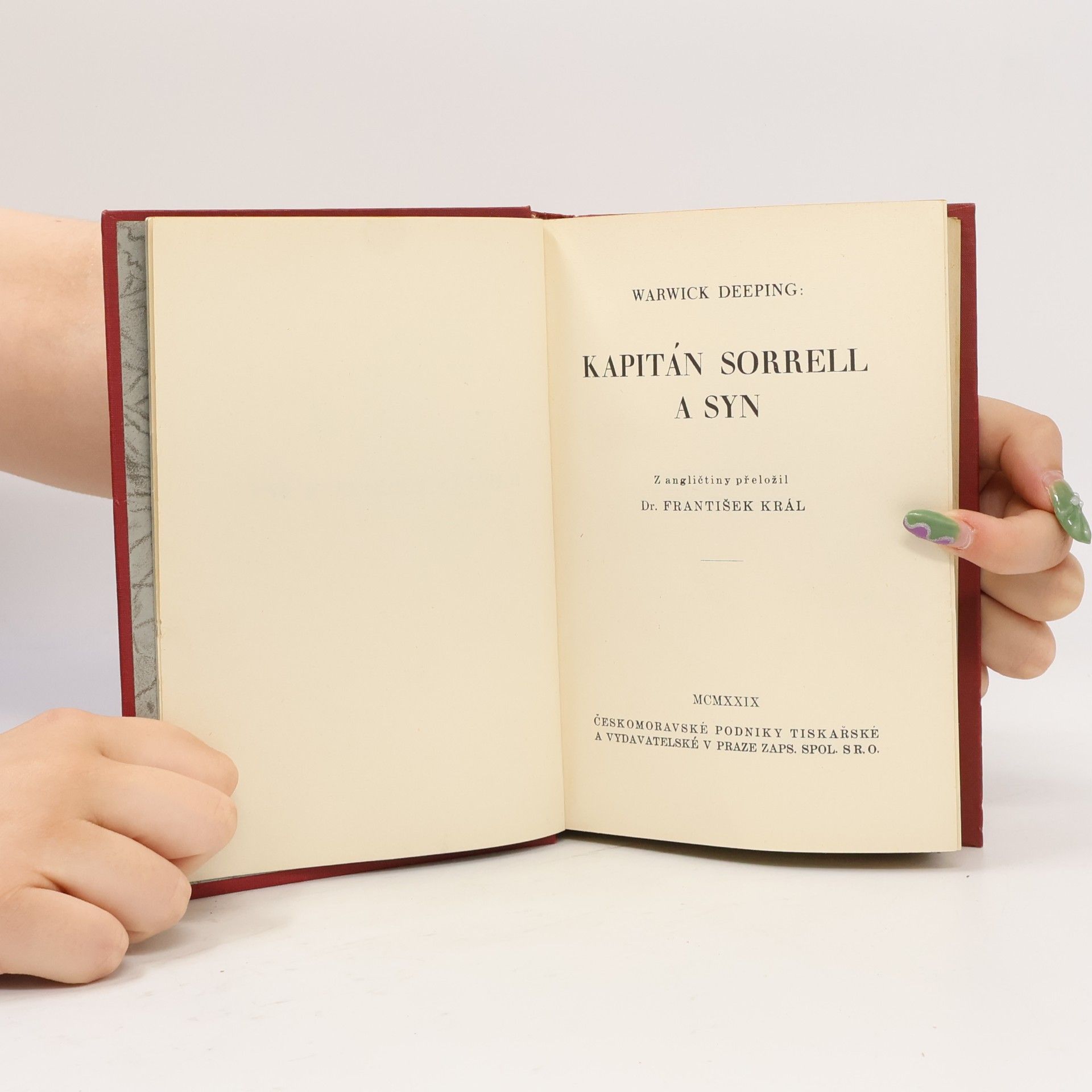 Warwick Deeping Kapitán Sorrell a syn