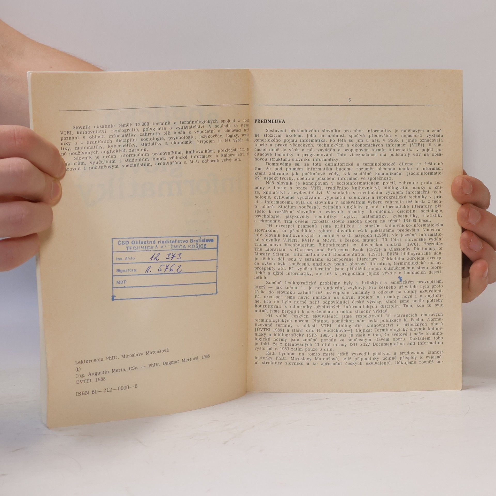 Augustin Merta Anglicko-český slovník informatiky