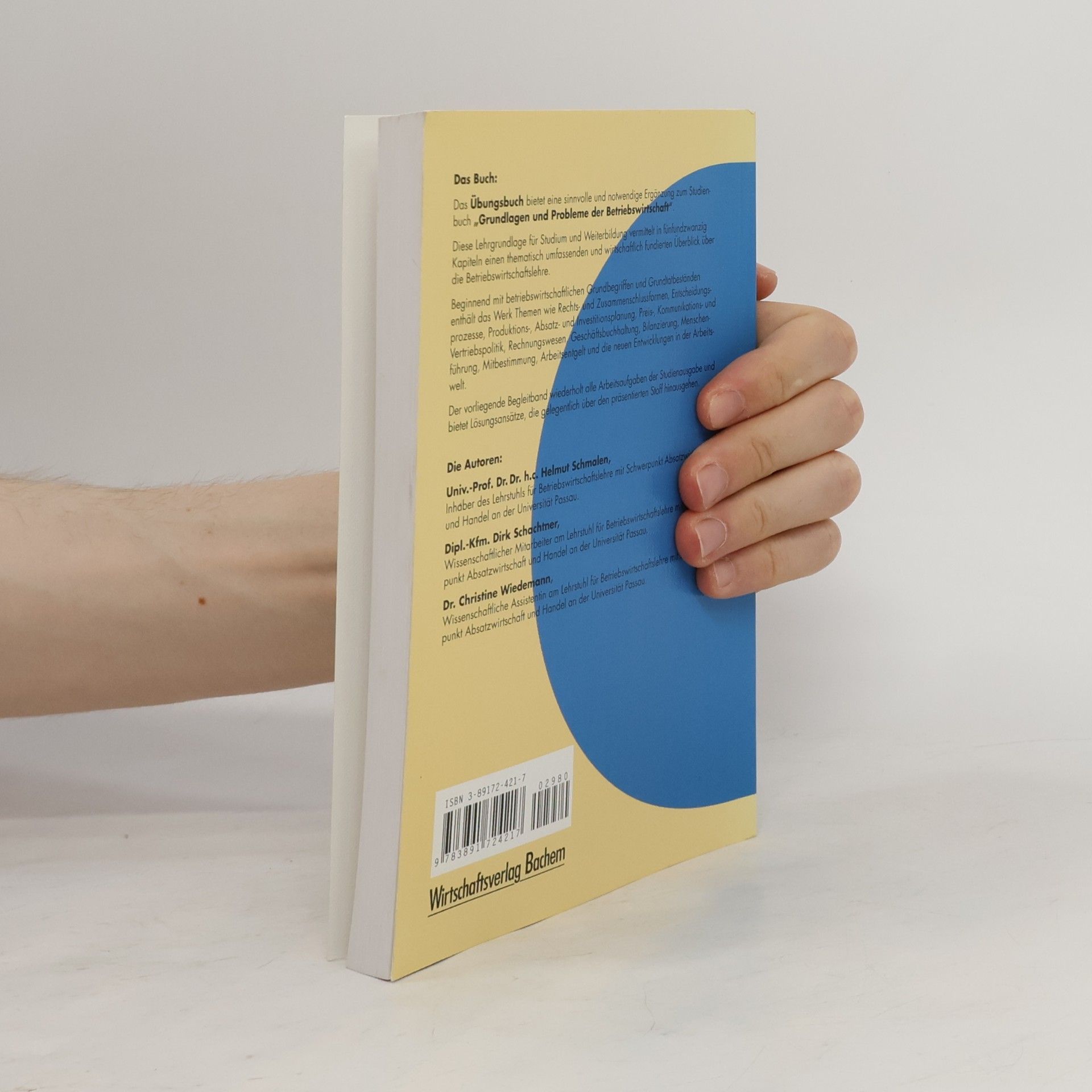 Helmut Schmalen Übungsbuch zu Grundlagen und Probleme der Betriebswirtschaft
