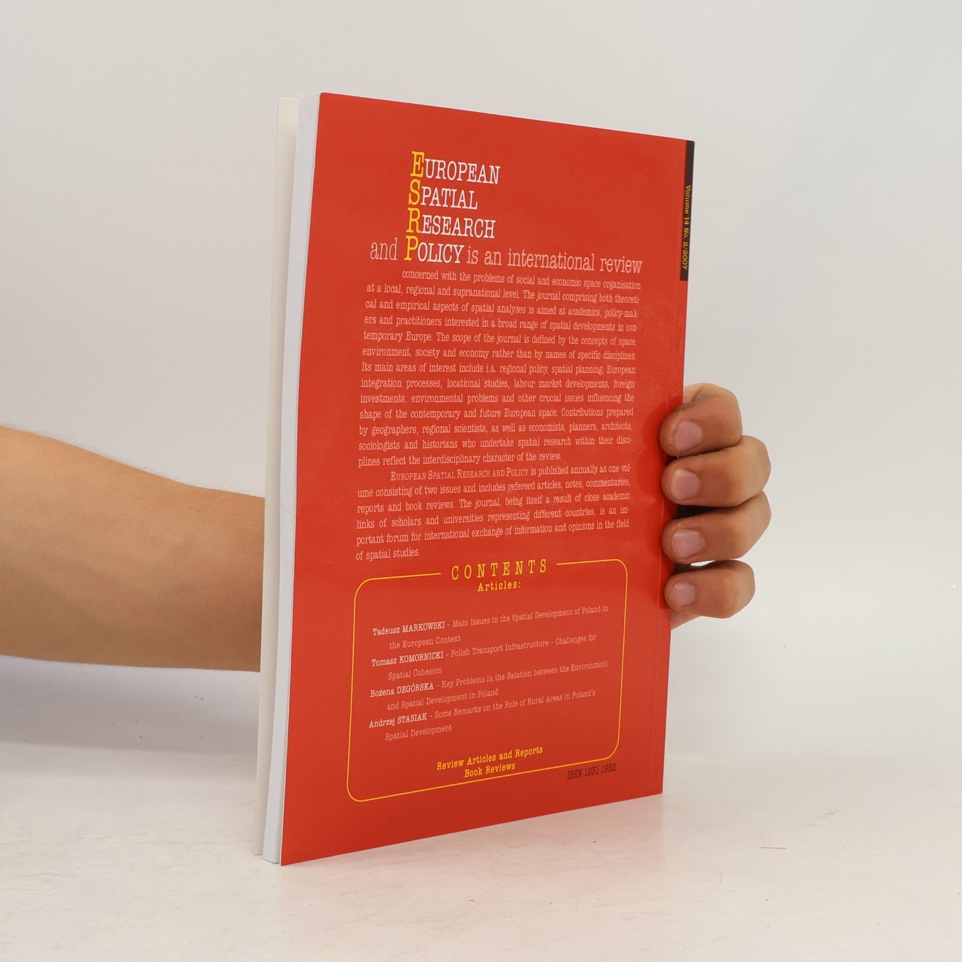 Various authors European Spatial Research and Policy 2