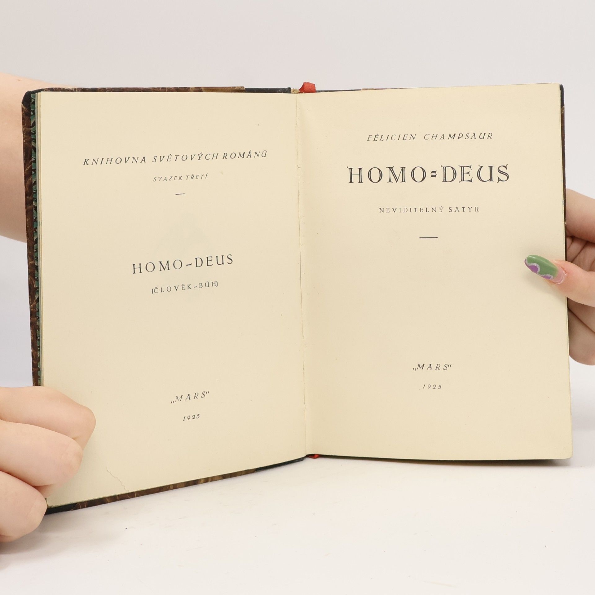 Félicien Champsaur Homo-deus (člověk-bůh)