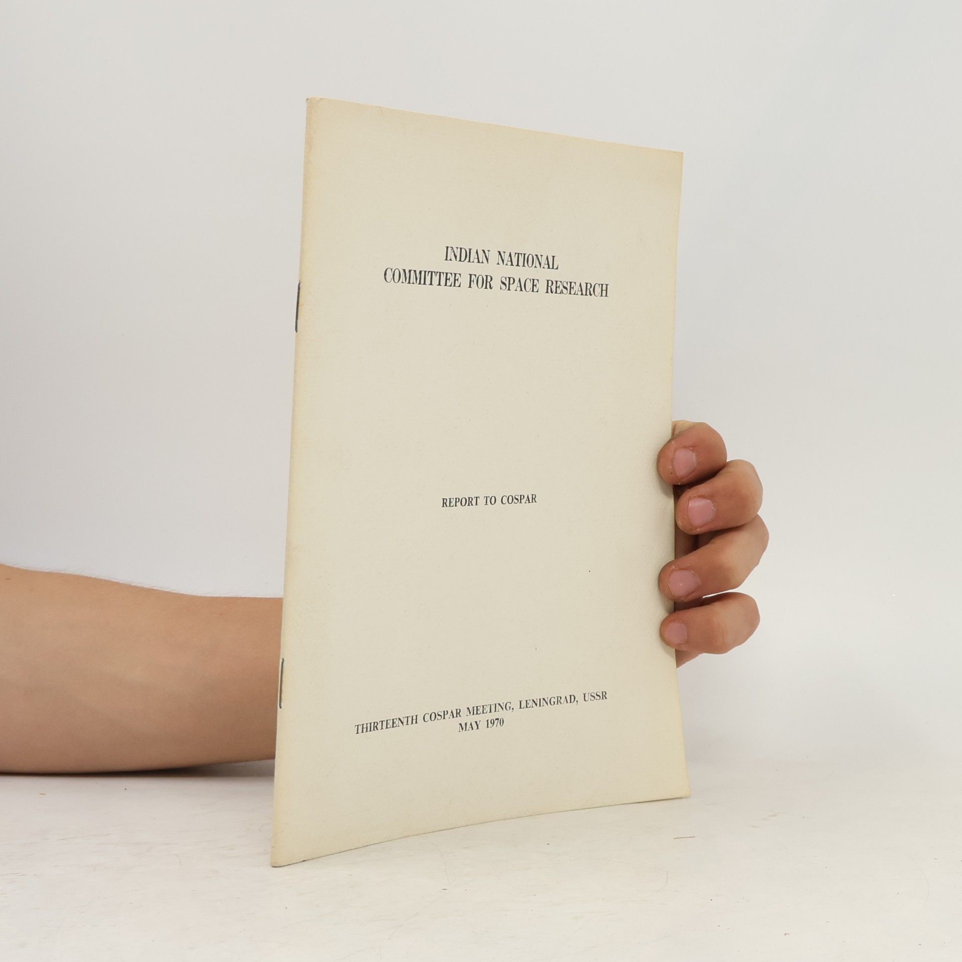 Various authors Indian National Committee for Space Research
