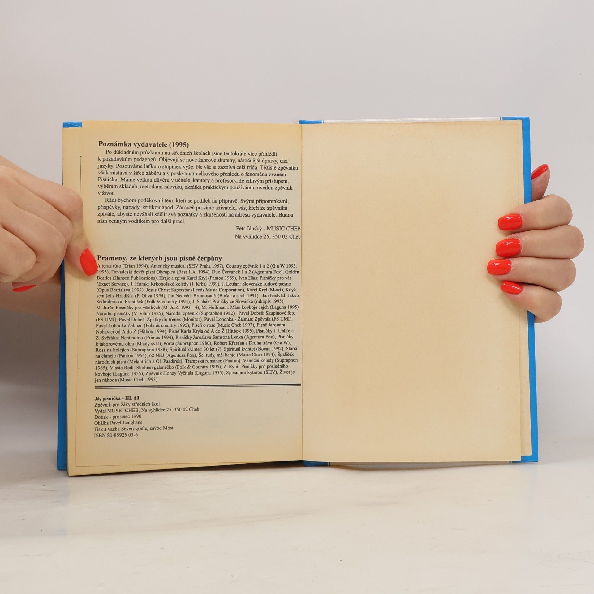 Collectif d'auteurs Já, písnička 3