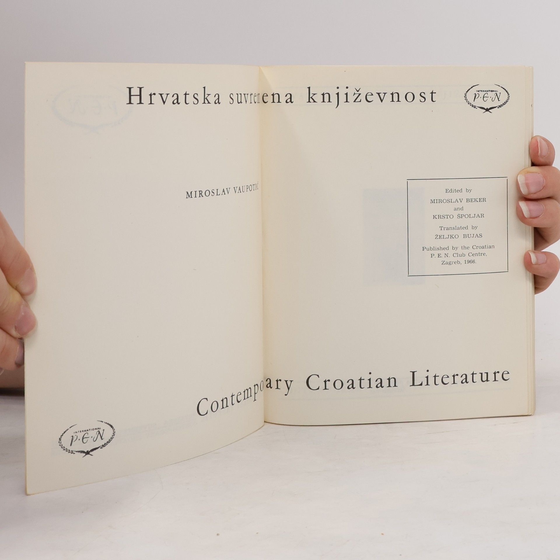 Miroslav Vaupotić Hrvatska suvremena književnost. Contemporary Croatian Literature