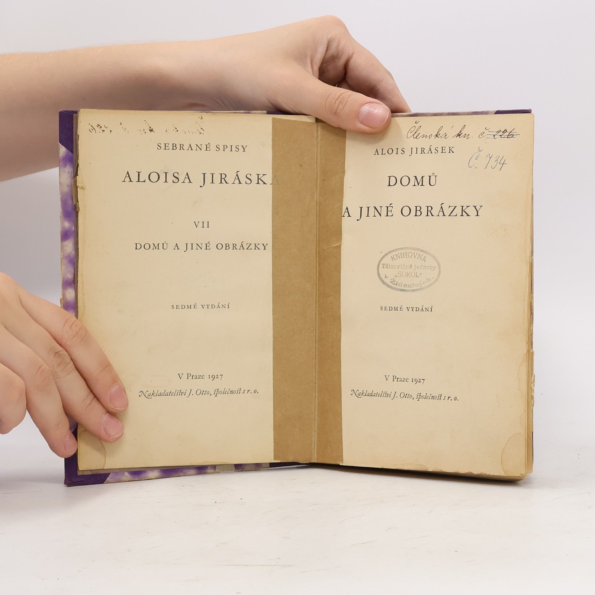 Alois Jirásek Sebrané spisy VII. Domů a jiné obrázky