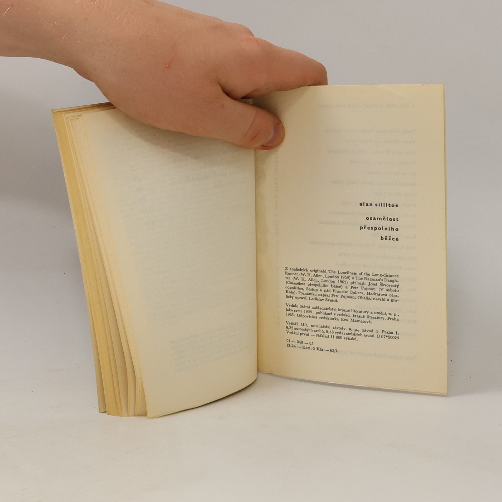 Alan Sillitoe Osamělost přespolního běžce