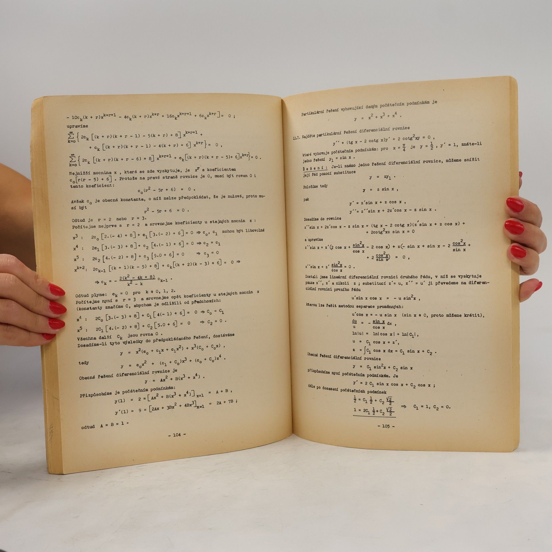 Zdeněk Jankovský Matematická analýza II. Úlohy
