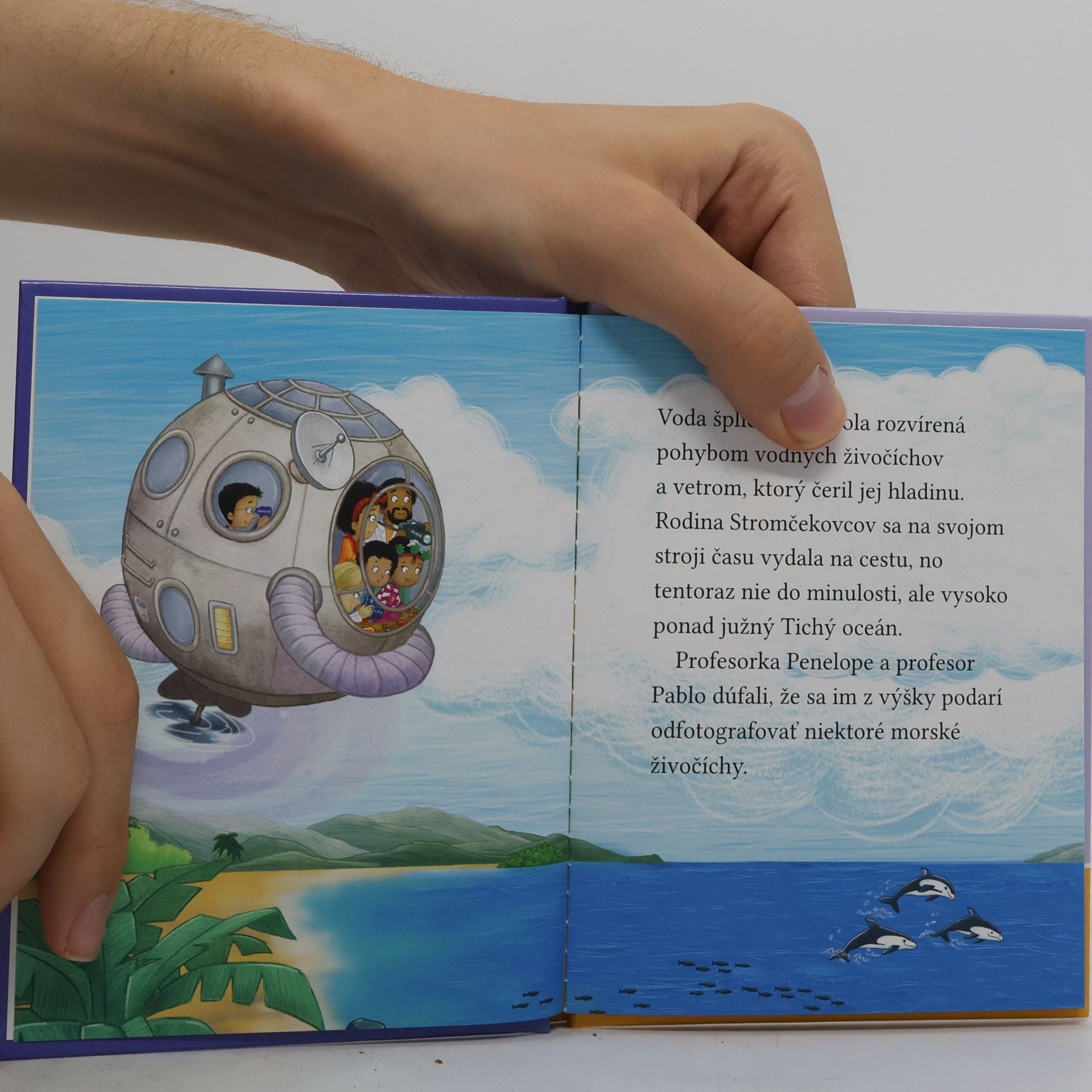 Cressida Cowell Stromovic dvojčata a jejich dobrodružství v divočině. Dvojčata pozorují velrybu