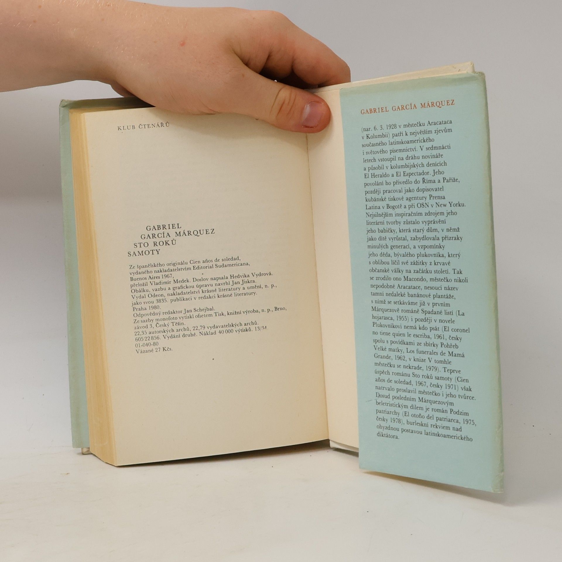 Gabriel García Márquez Sto roků samoty
