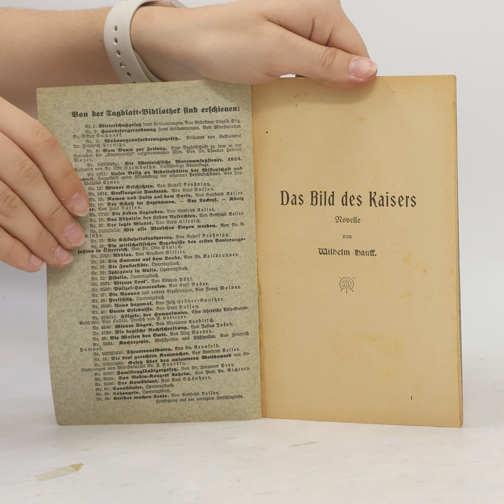 Wilhelm Hauff Das Bild des Kaisers