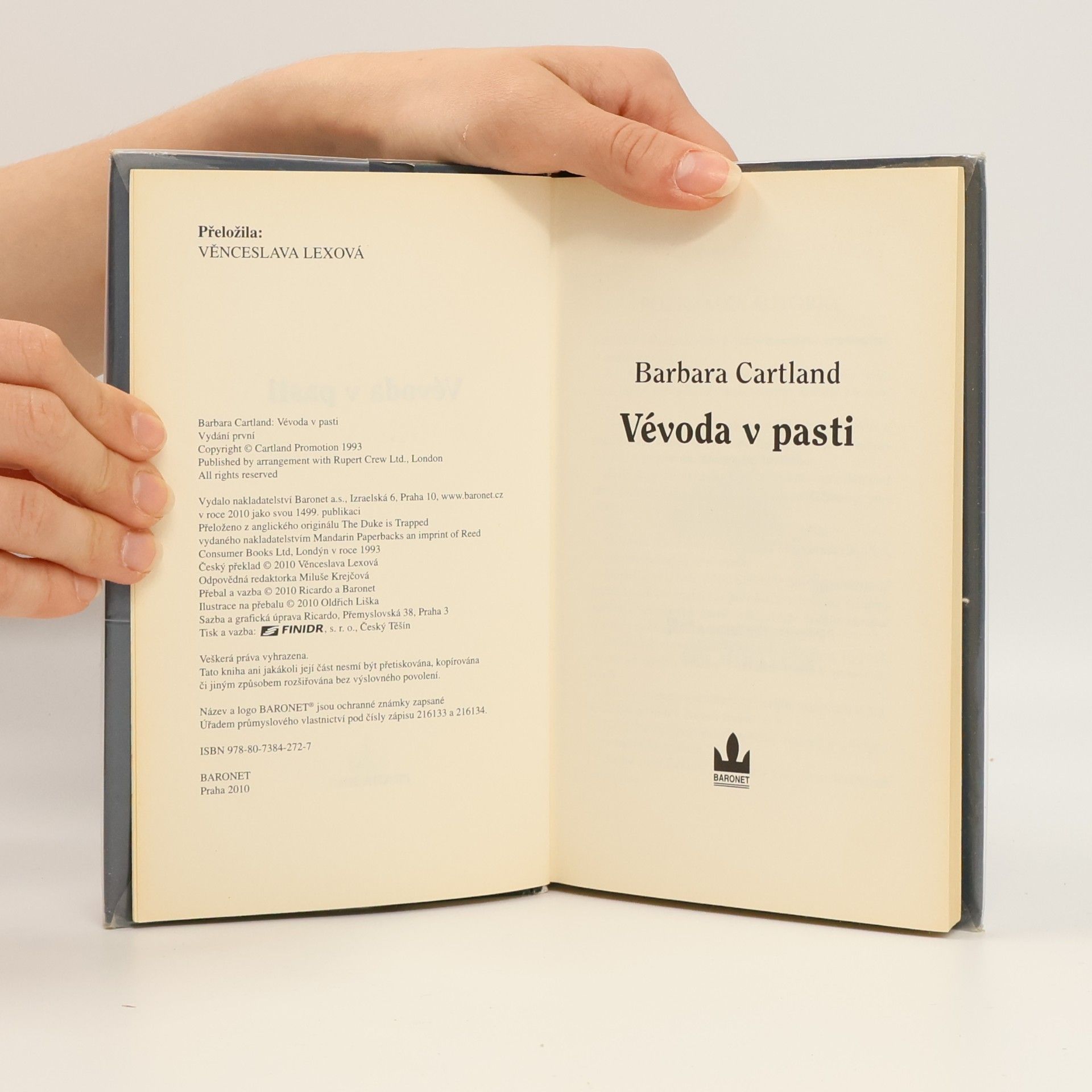Barbara Cartland Vévoda v pasti