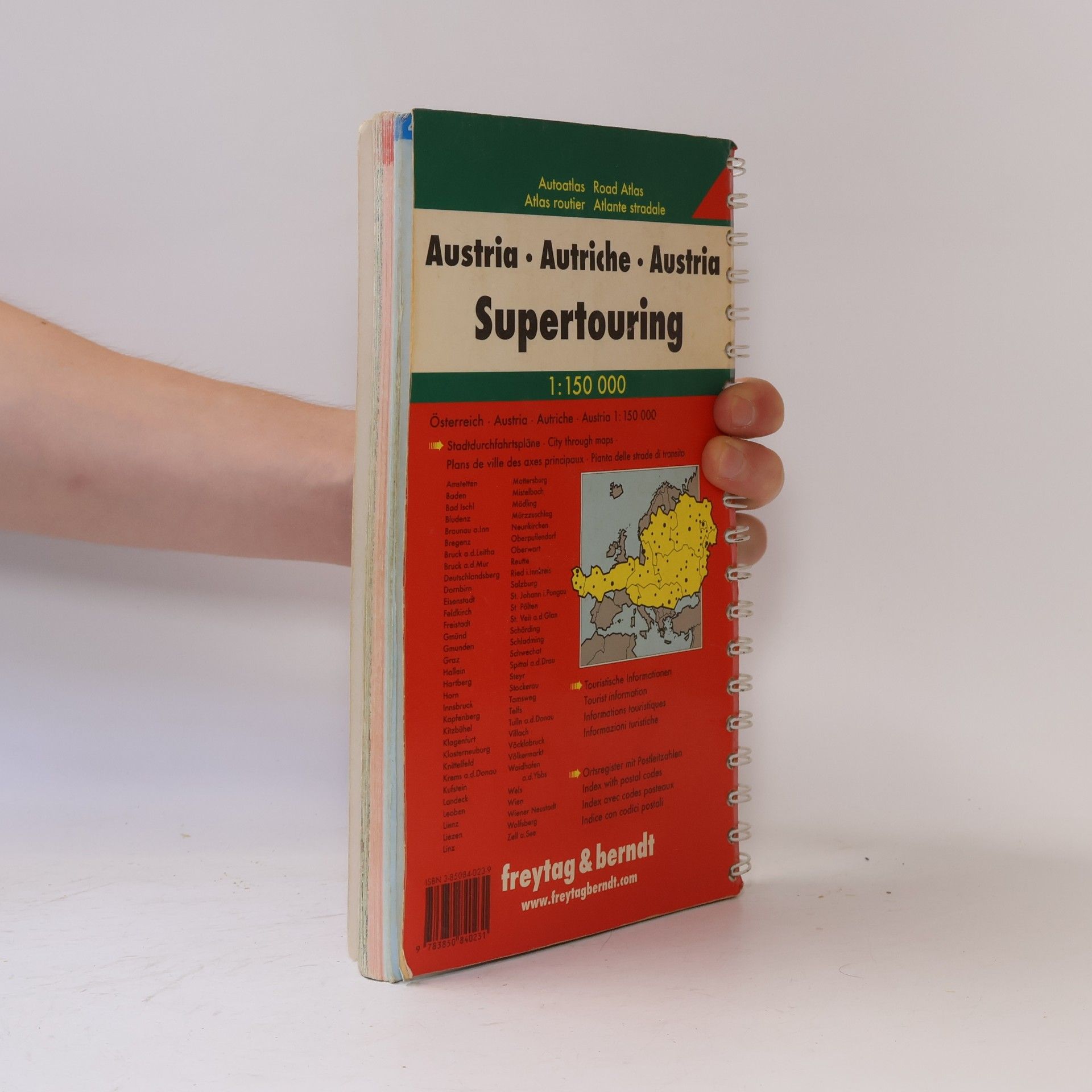 Autorenkollektiv Österreich Supertouring. Aautoatlas. Měřítko 1 : 150 000