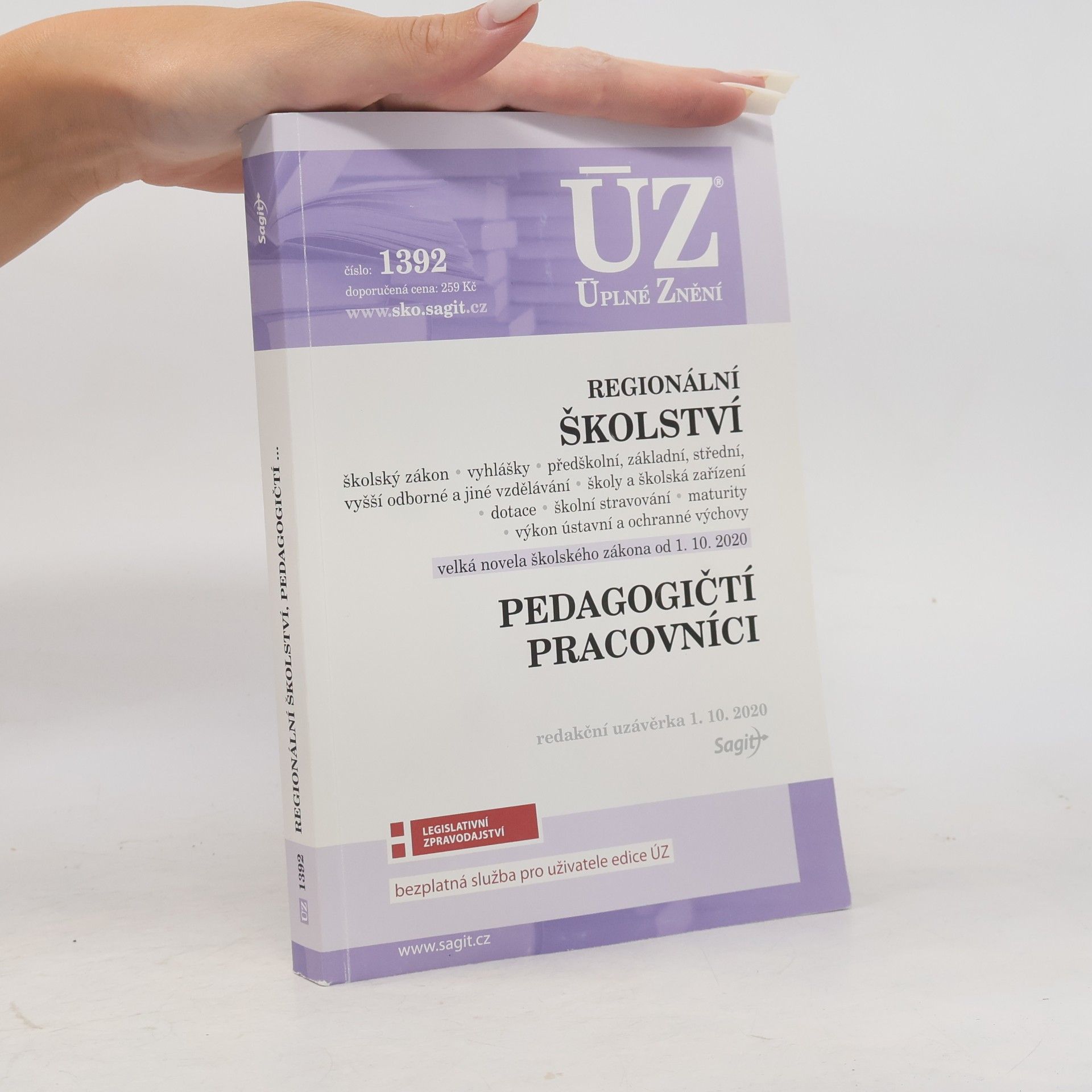 Various authors ÚZ 1392 Regionální školství, pedagogičtí pracovníci