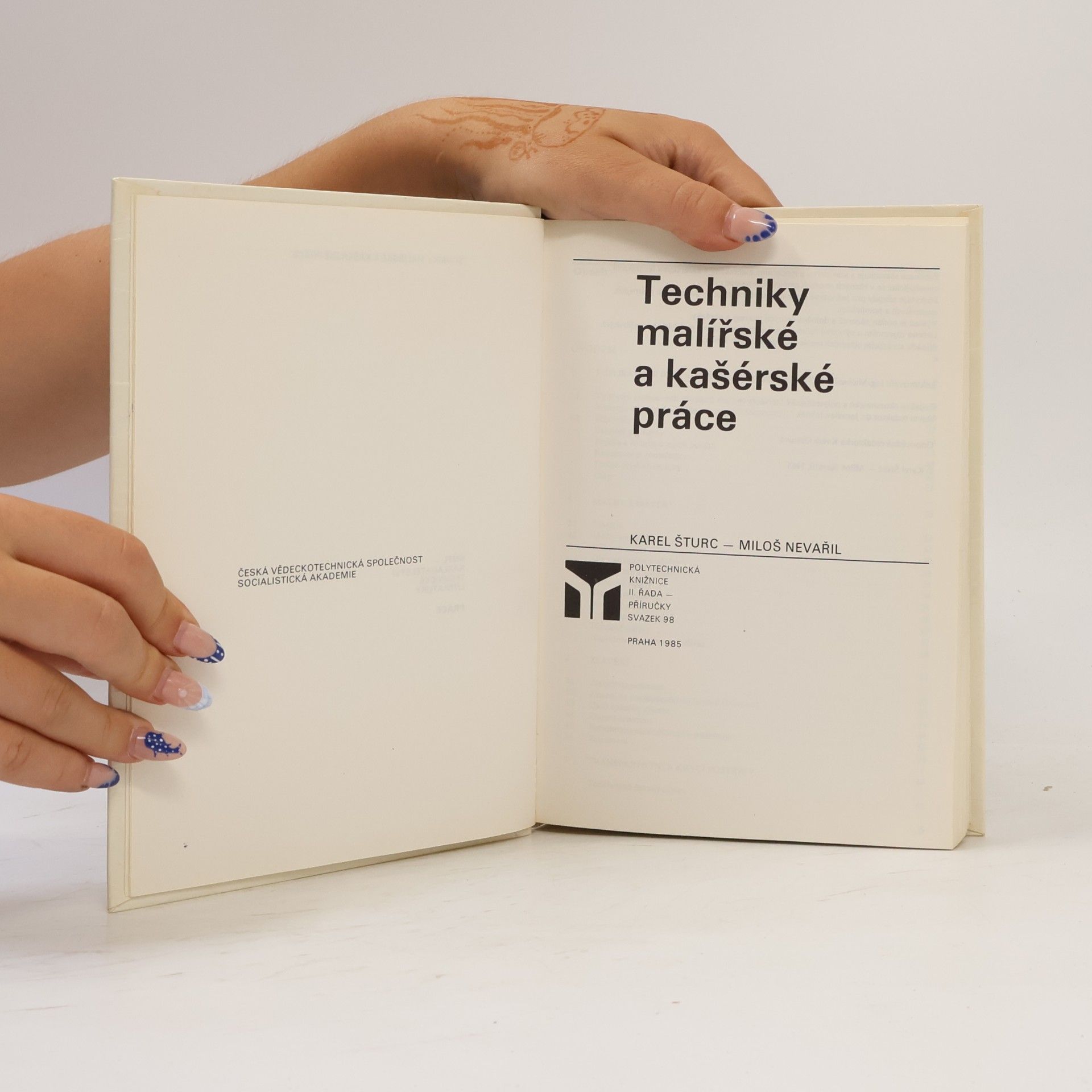 Karel Šturc Technika malířské a kašérské práce