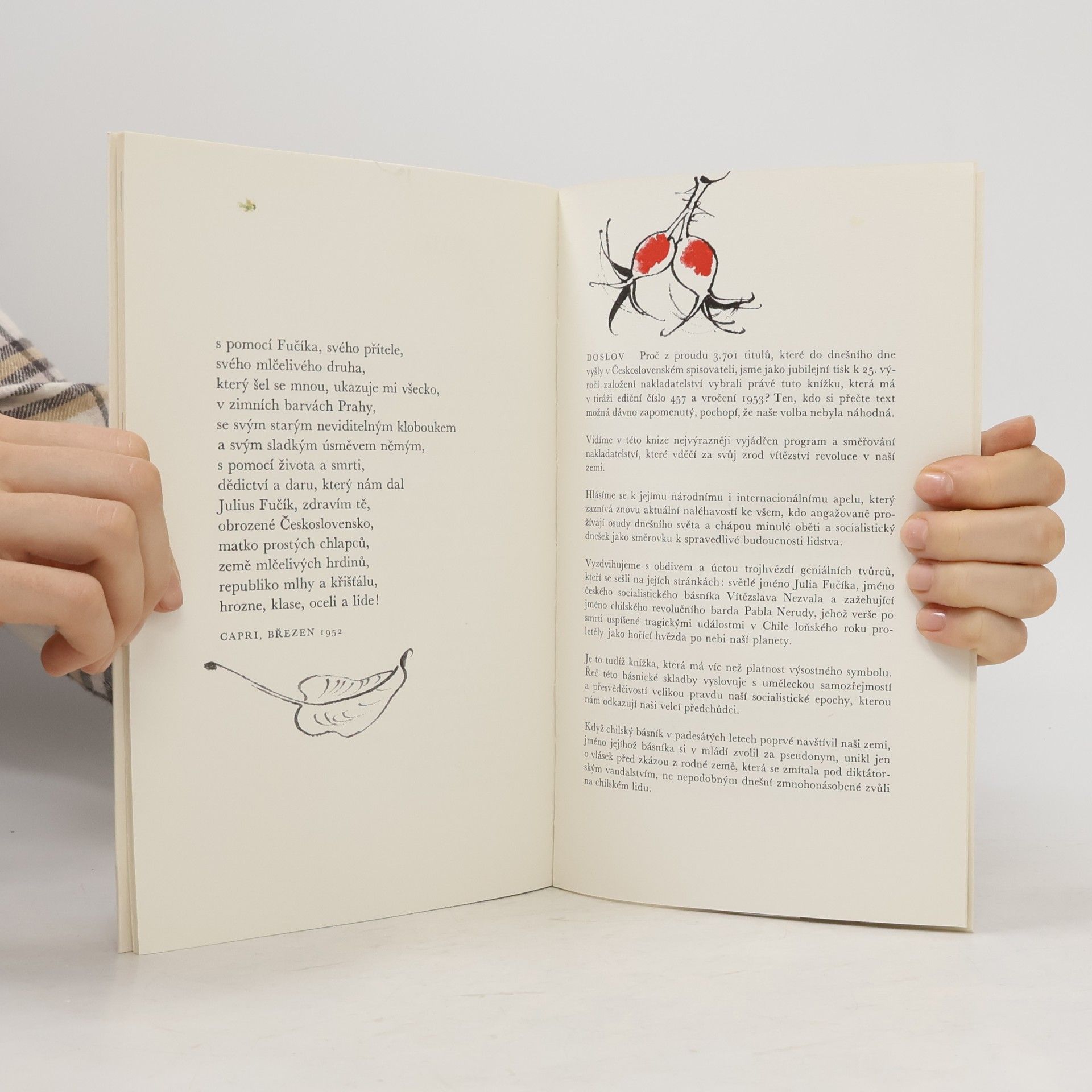 Vítězslav Nezval Pablo Neruda Juliu Fučíkovi