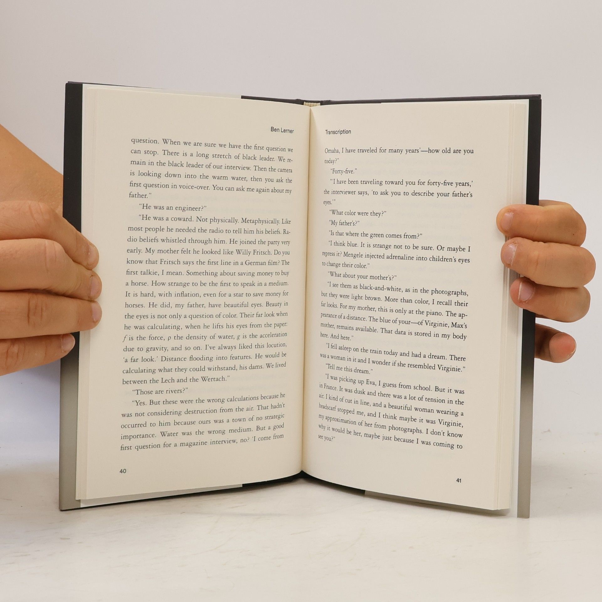 Ben Lerner Transcription: A Novel