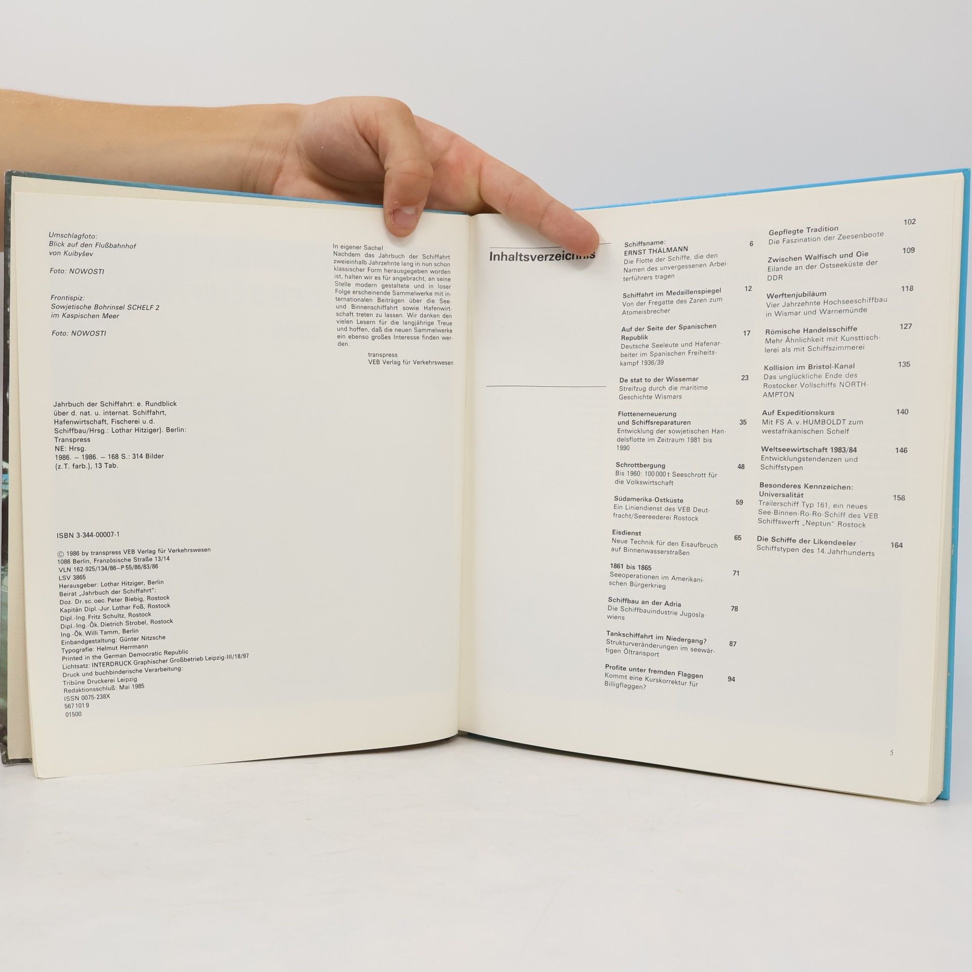 Lothar Hitziger Jahrbuch der Schiffahrt 86