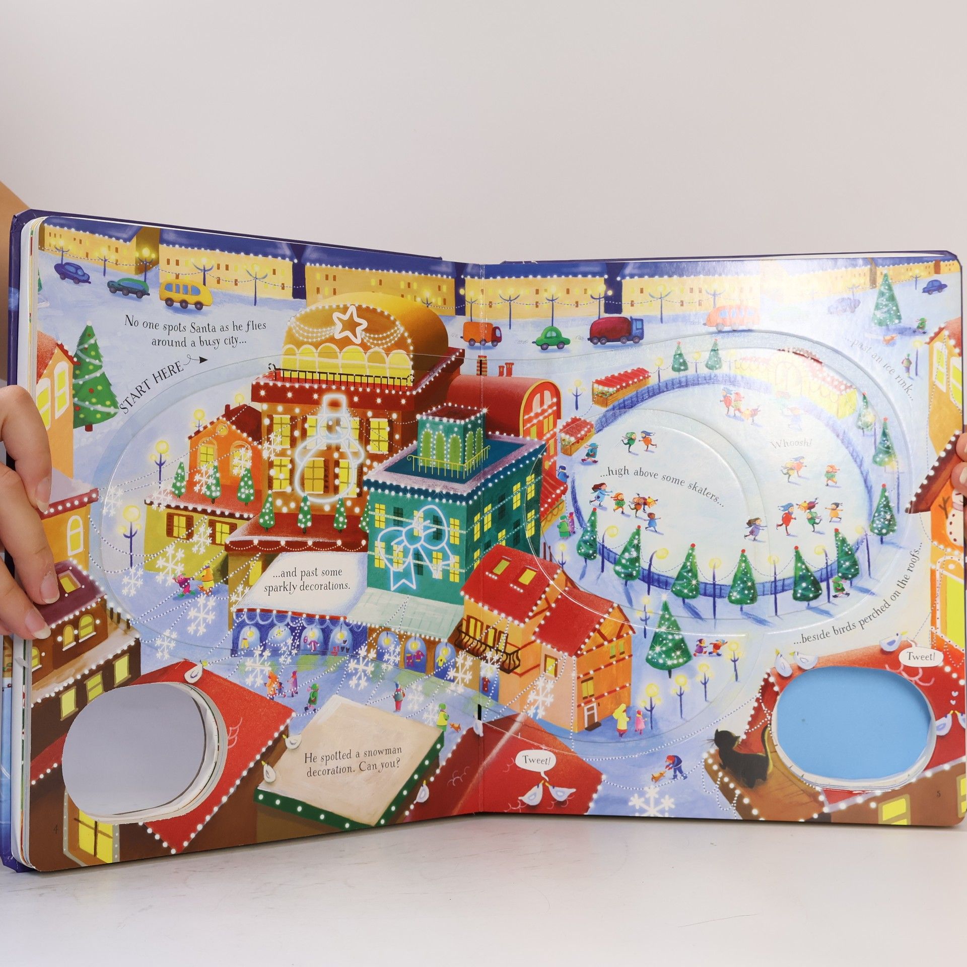 Fiona Watt Santa's Christmas Journey with Wind-Up Sleigh