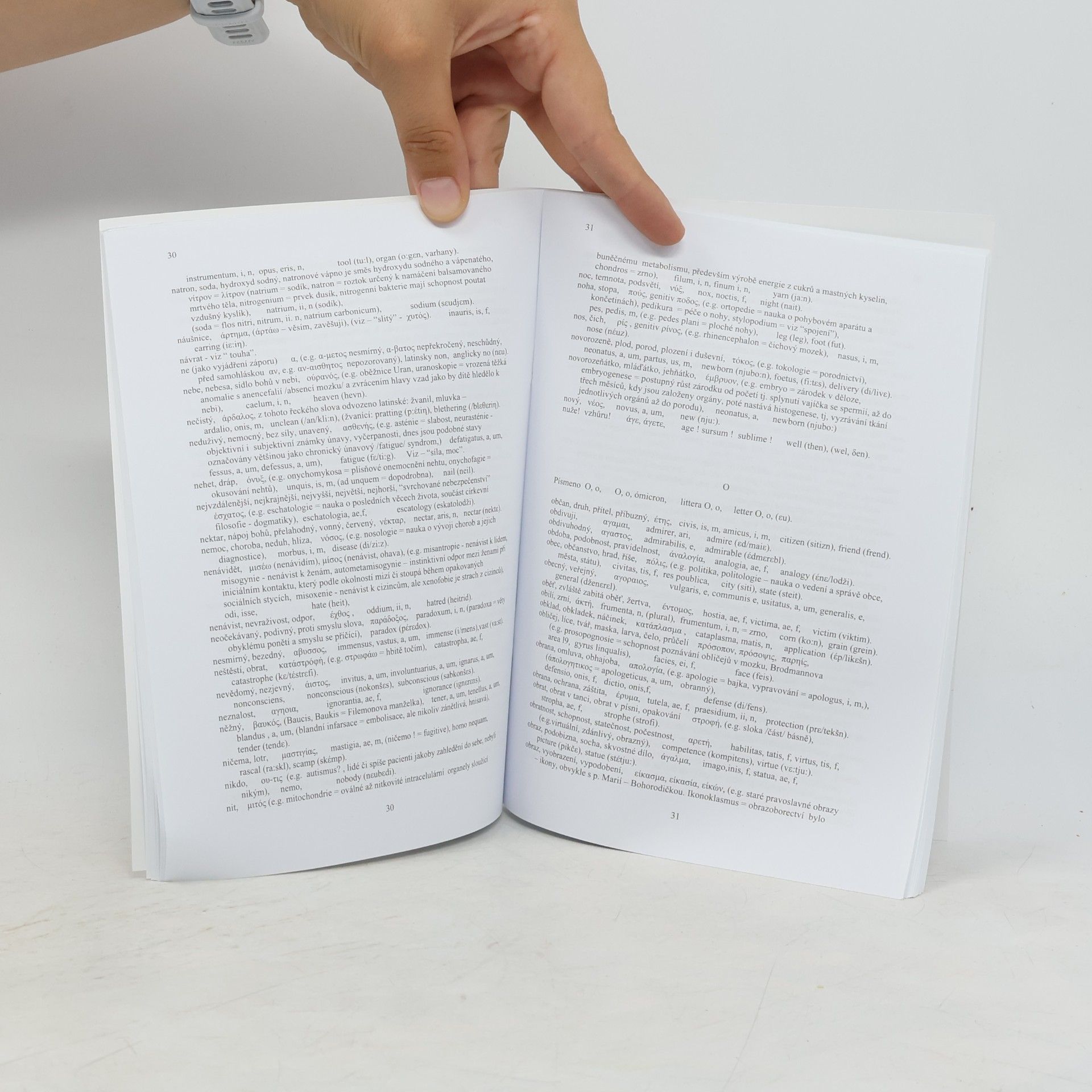 J. Faber Kapesní slovník česko - řecko -latinsko - anglický s některými interpretacemi hesel a etymologickými poznámkami