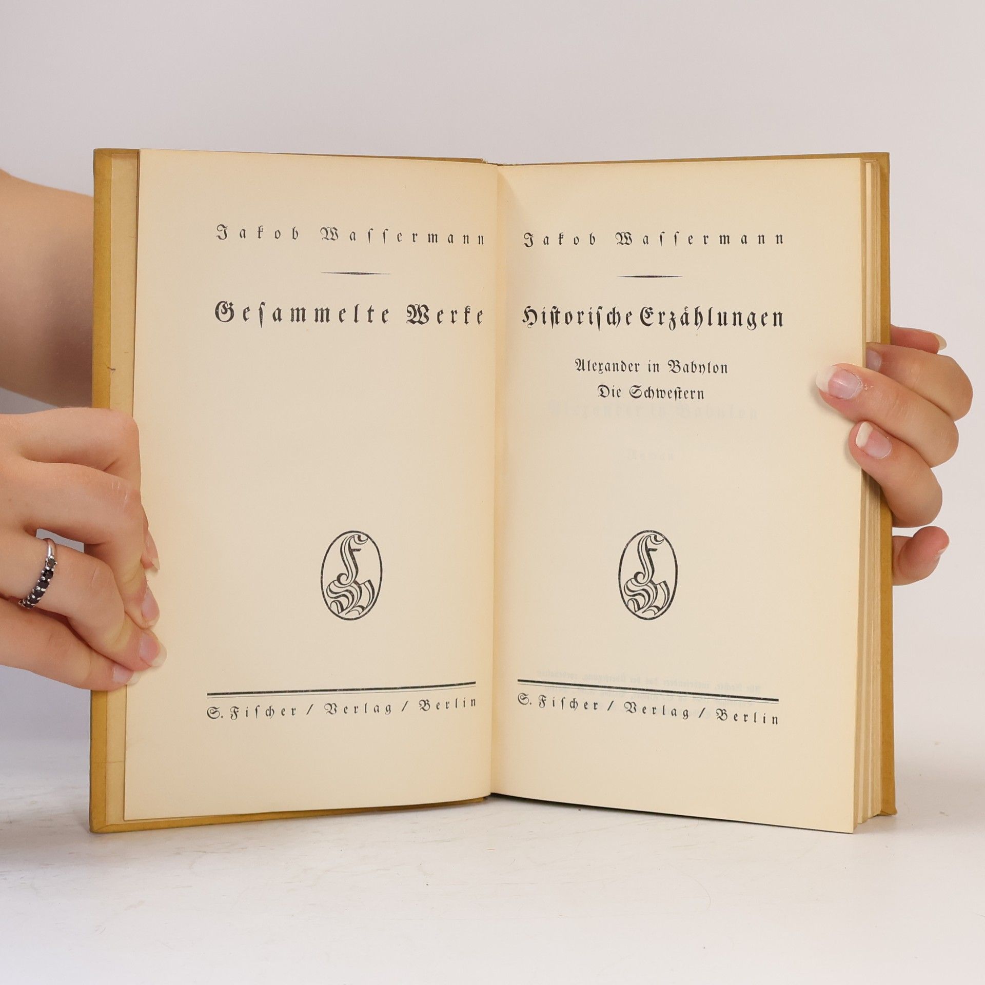 Jakob Wassermann Historische erzählungen. Alexander in Babylon