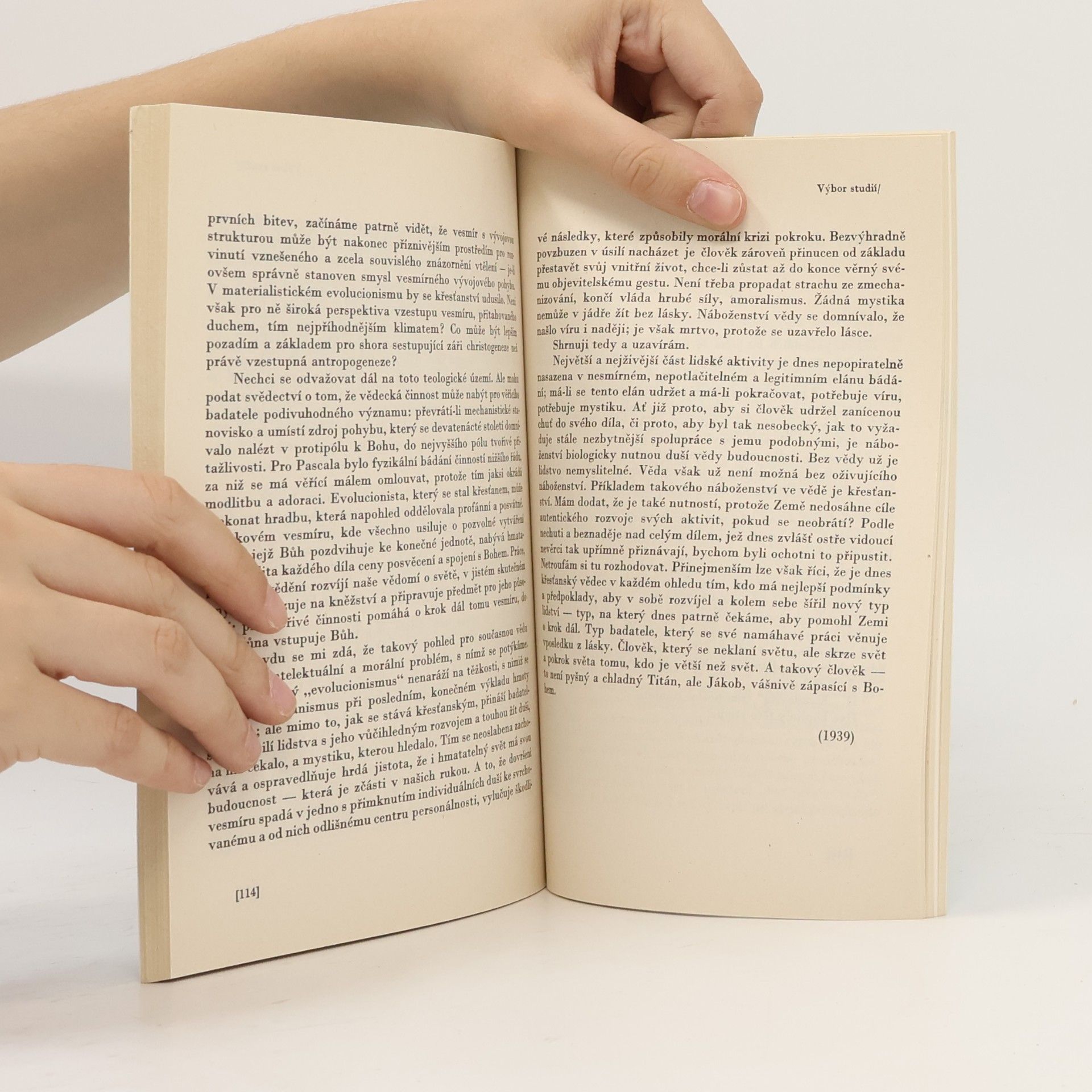Pierre Teilhard de Chardin Místo člověka v přírodě: Výbor studií