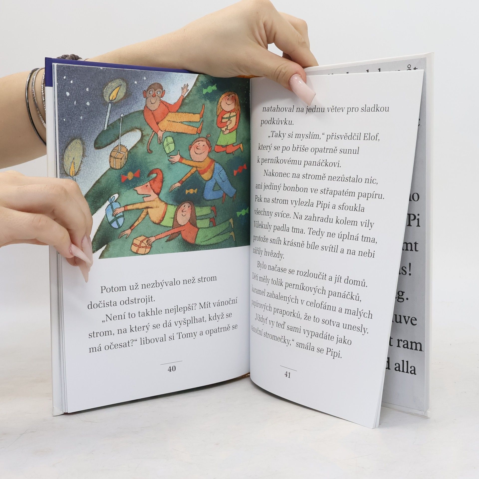 Astrid Lindgren Vánoční večírek Pipi Dlouhé punčochy