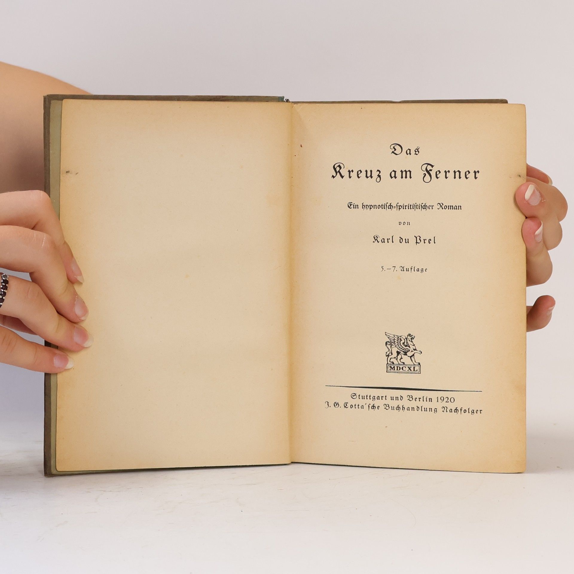 Carl du Prel Das Kreuz am Ferner