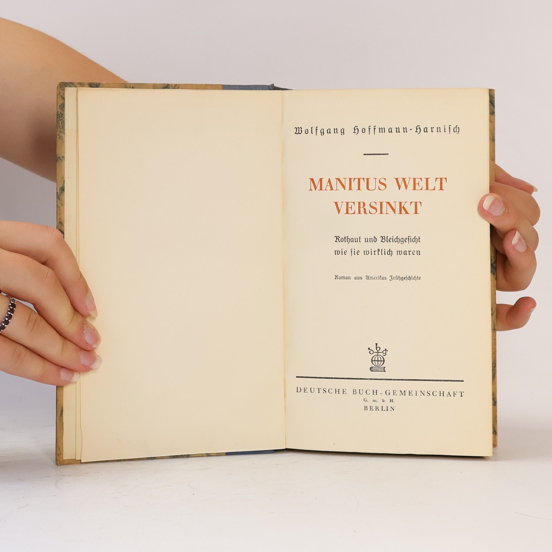 Wolfgang Hoffmann Harnisch Manitus welt versinkt