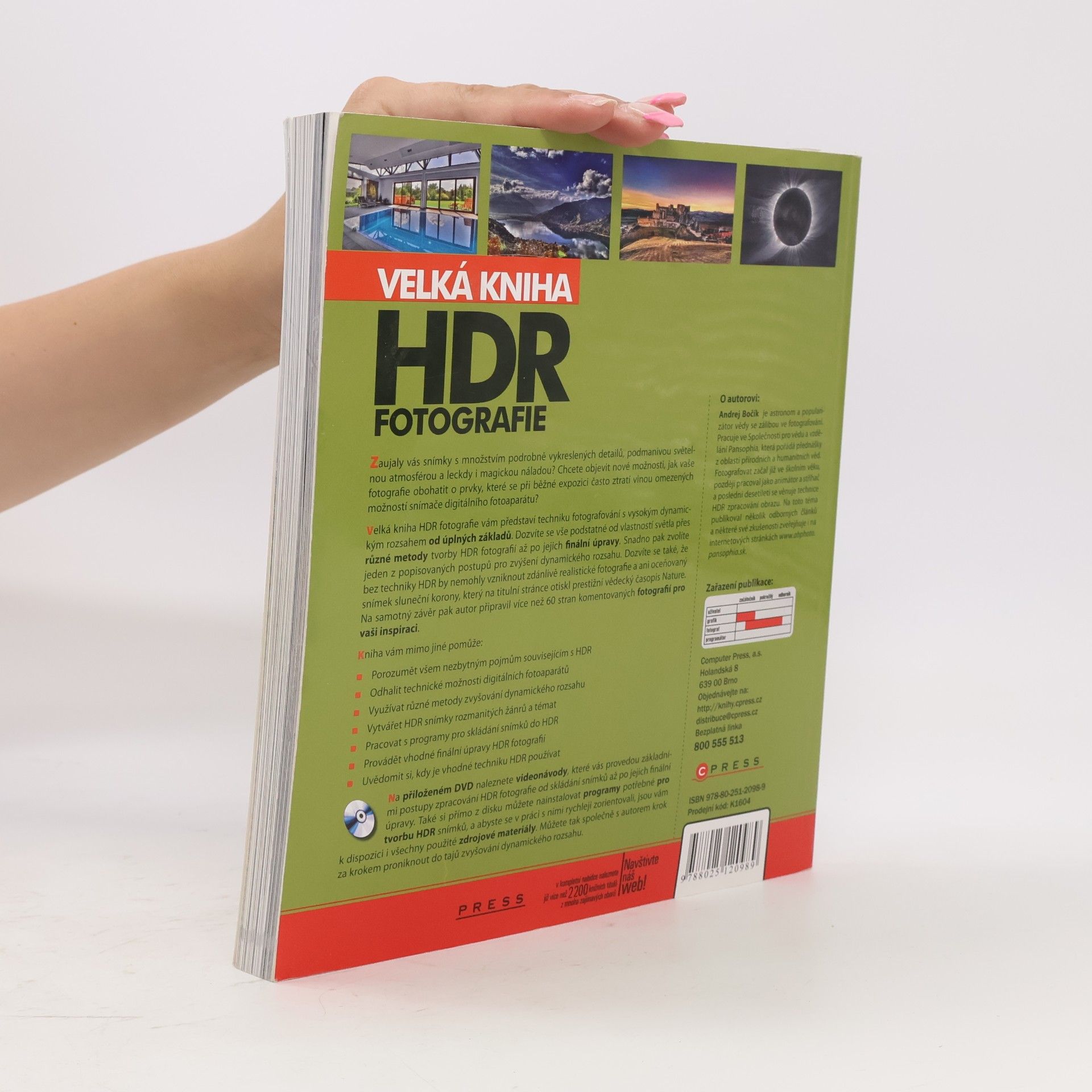 Andrej Bočík Velká kniha HDR fotografie: Kouzlo fotografií s vysokým dynamickým rozsahem (bez DVD)