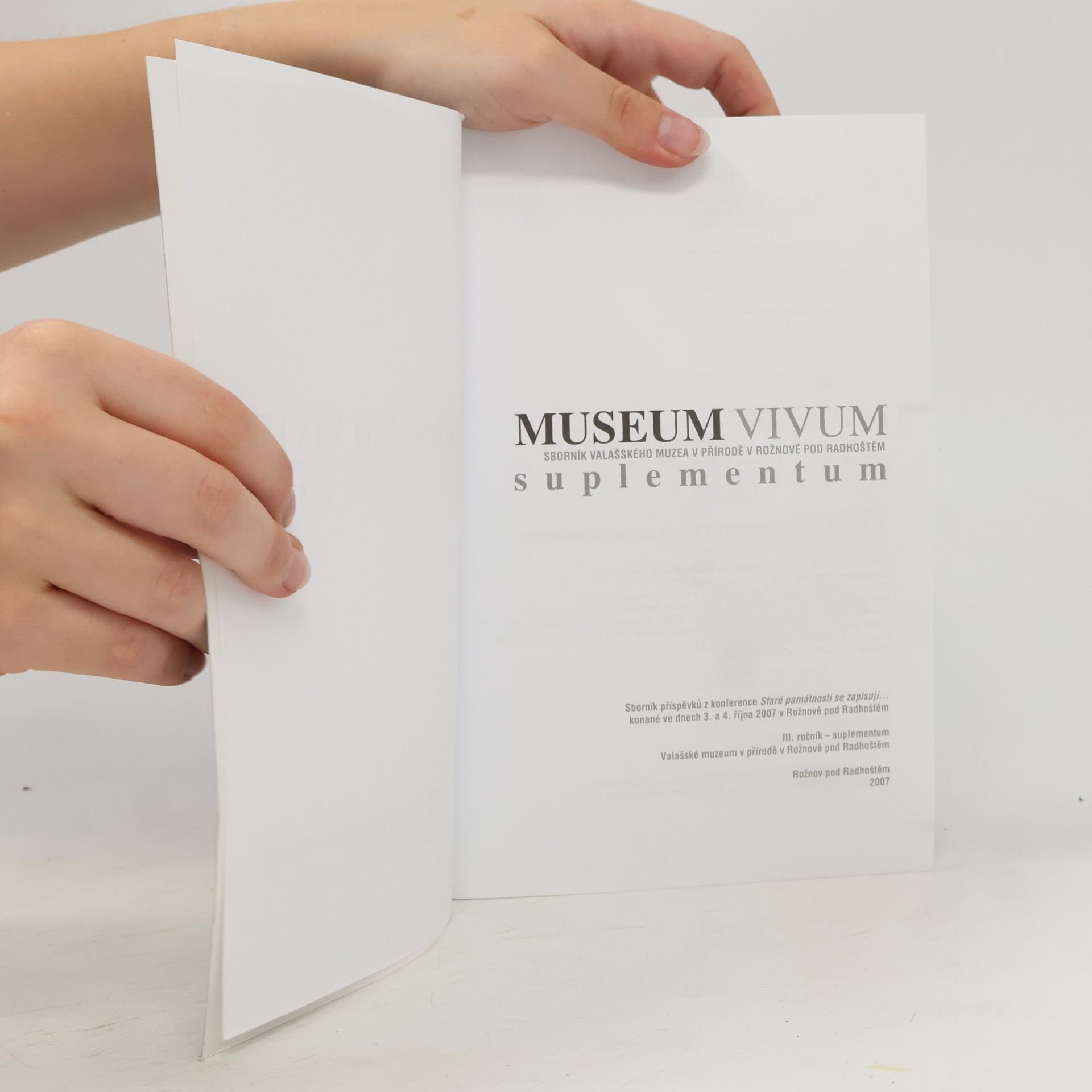 Kolektiv autorů Museum Vivum Suplementum