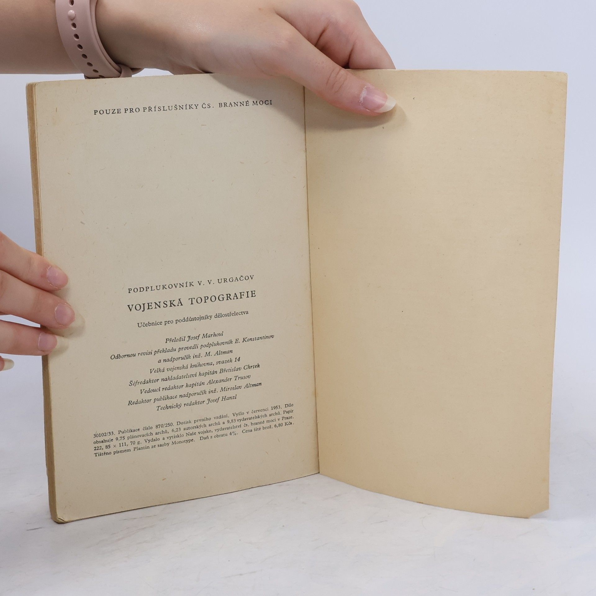 V. V. Urgačov Vojenská typografie