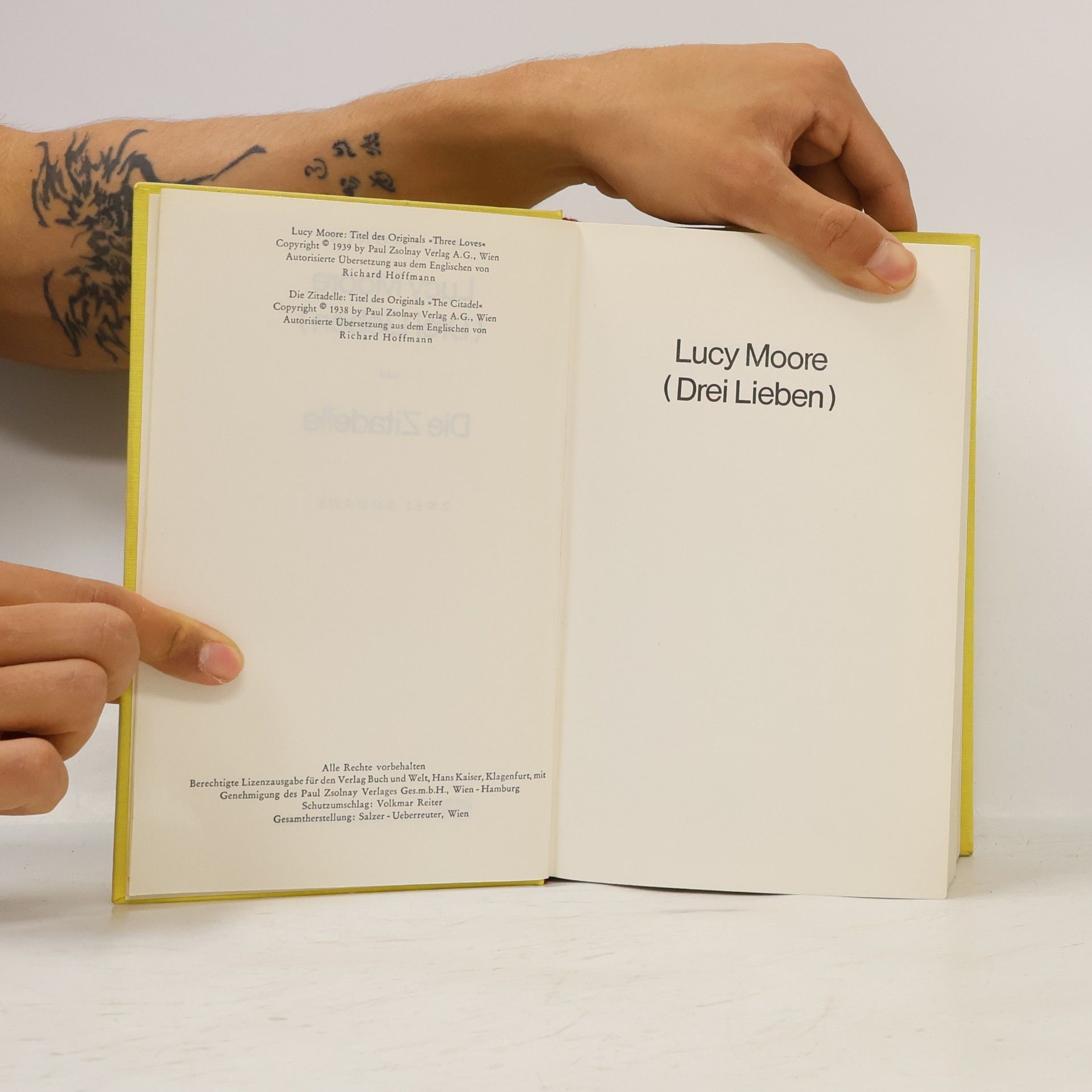 Archibald Joseph Cronin Lucy Moore (Drei Lieben) und Die Zitadelle