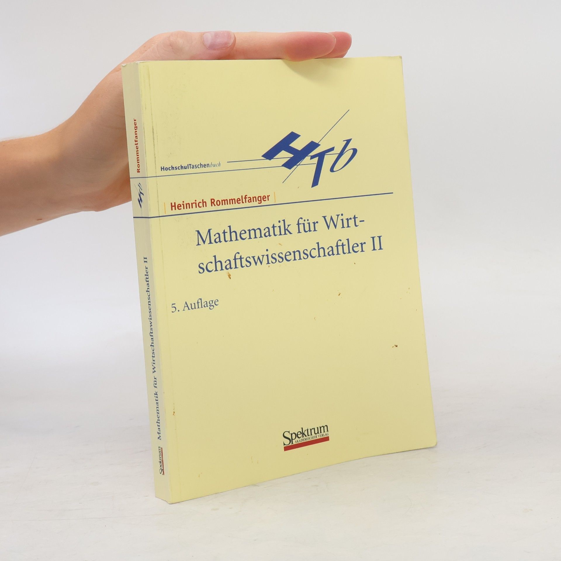 Mathematik für Wirtschaftswissenschaftler II - 5. Auflage