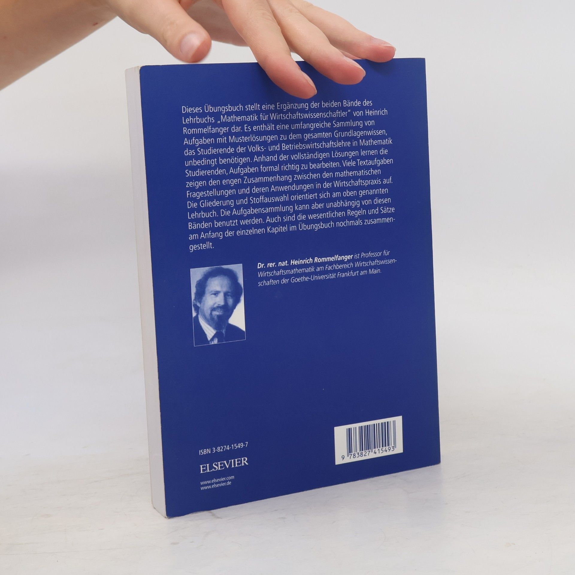 Heinrich Rommelfanger Übungsbuch Mathematik für Wirtschaftswissenschaftler