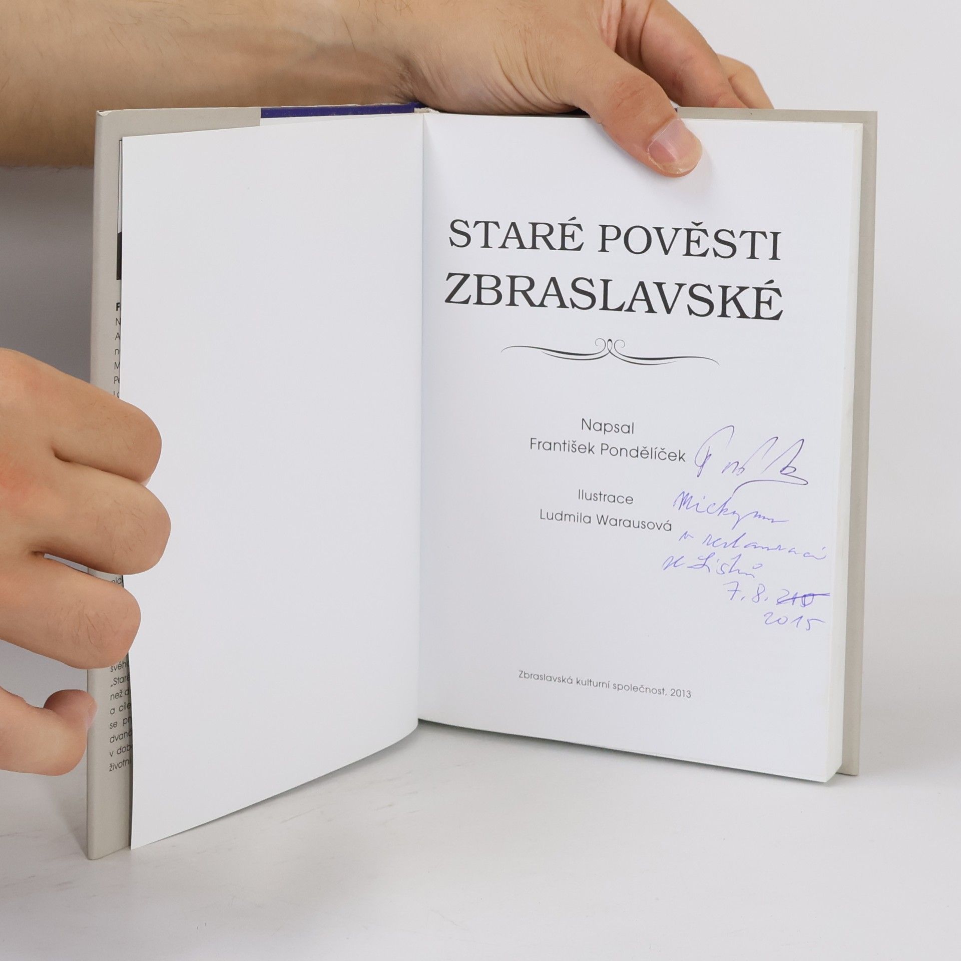 František Pondělíček Staré pověsti zbraslavské